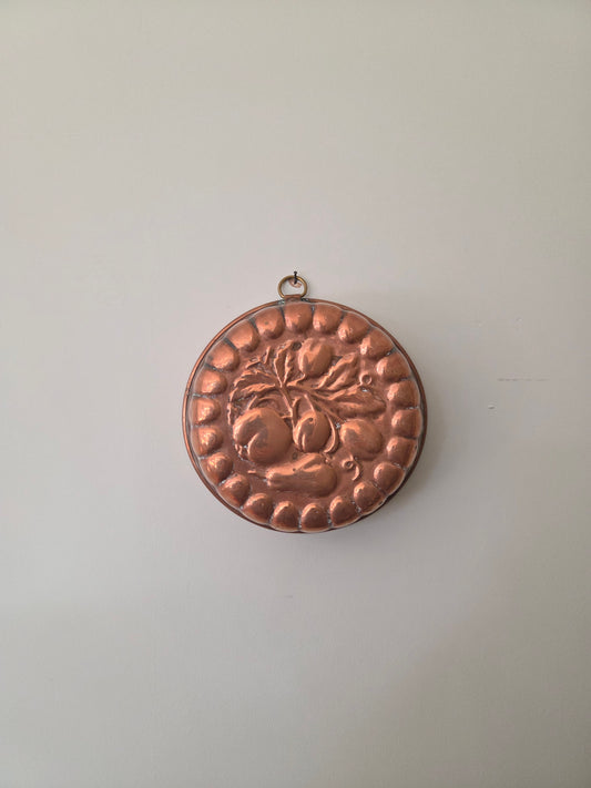 Vintage Copper Mould - Smaller Scallop Fruit