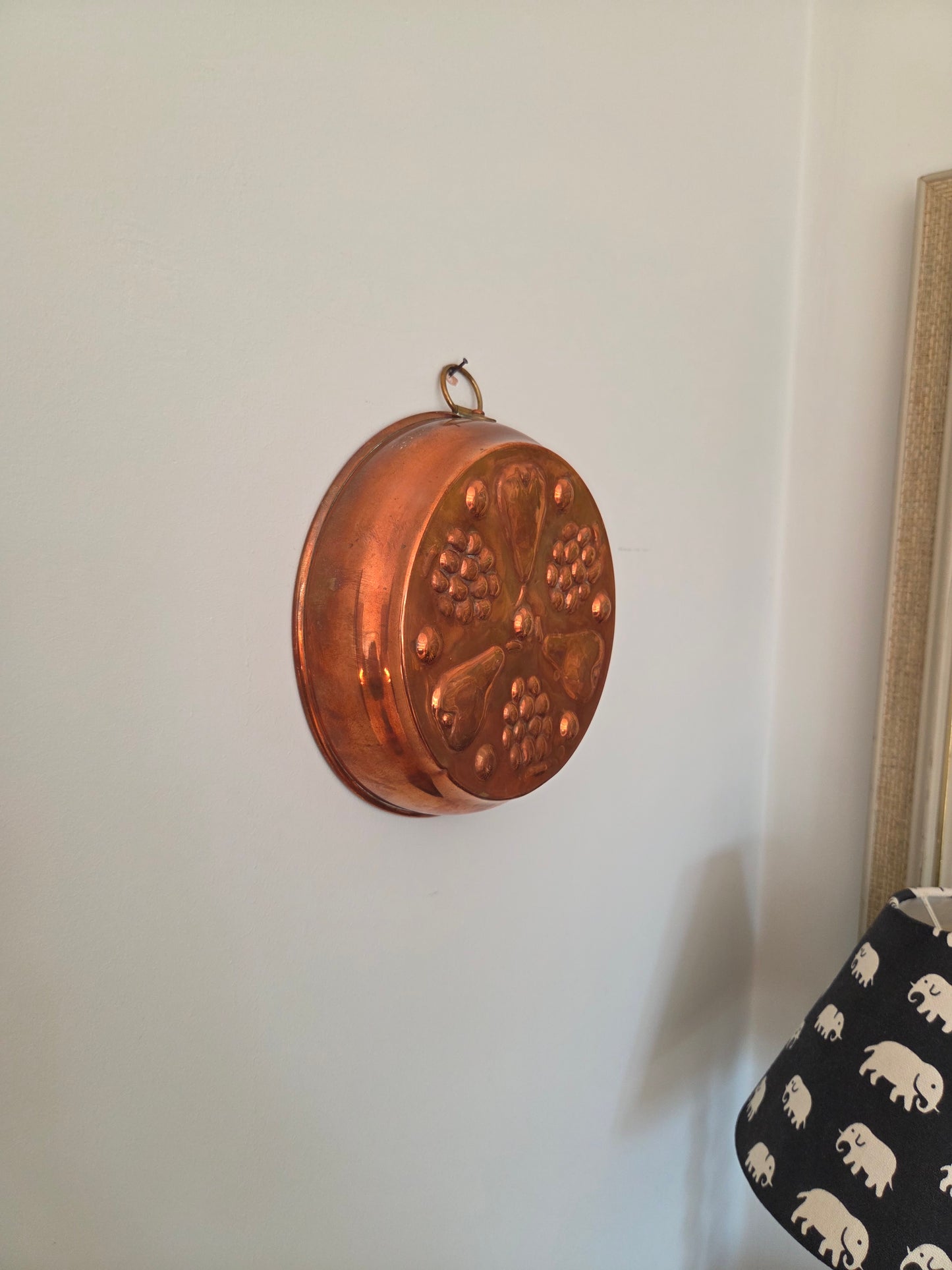 Vintage Copper Mould - Smaller Pear and Grapes