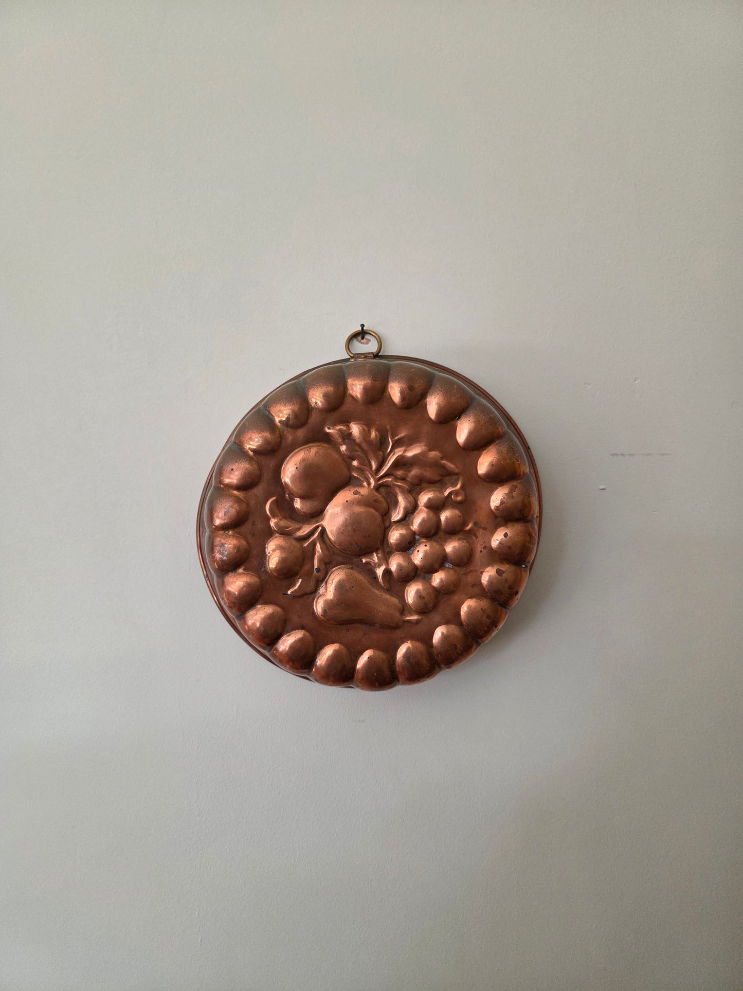 Vintage Copper Mould - Larger Scallop Fruit