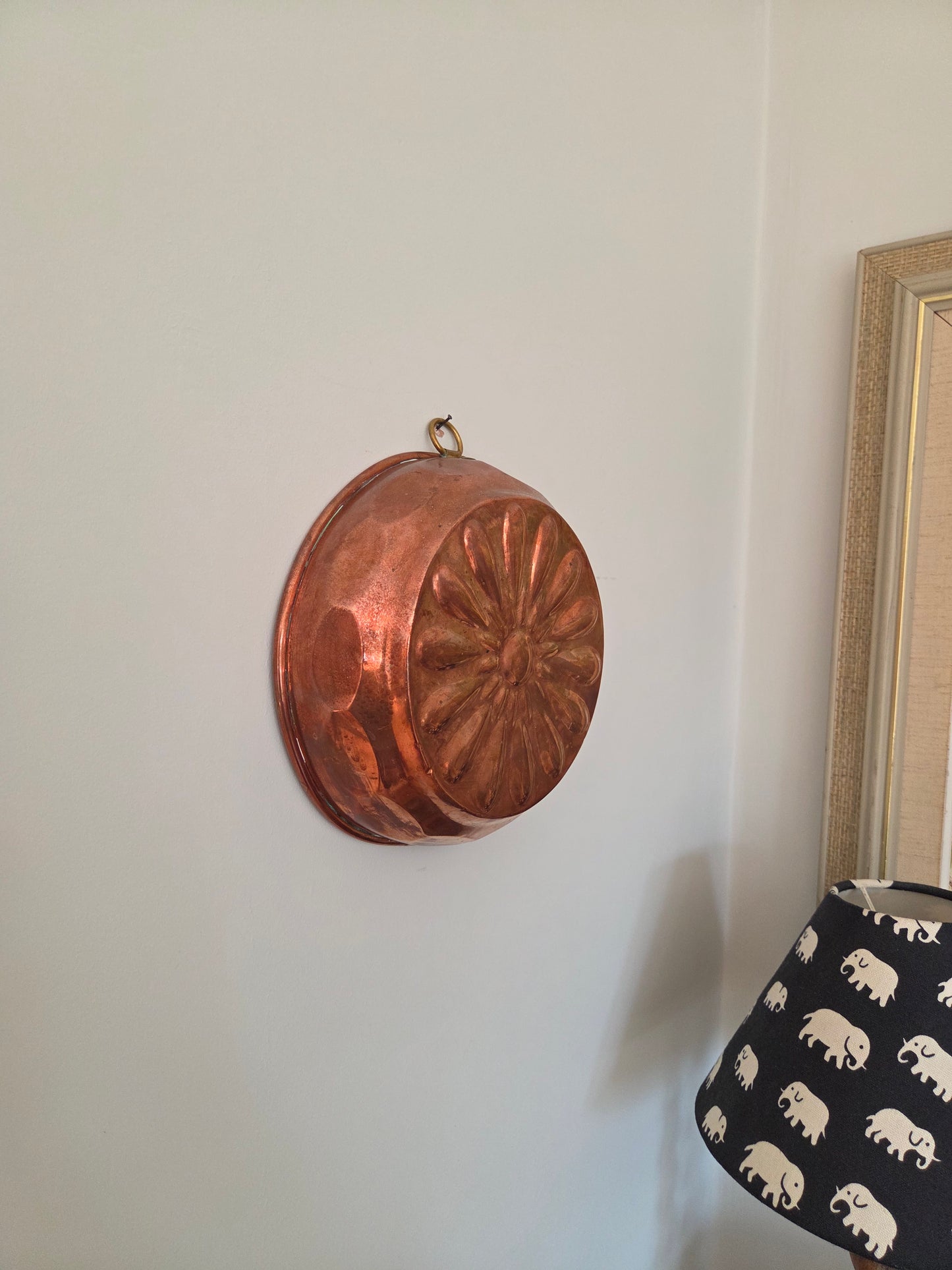 Vintage Copper Mould - Large Flower
