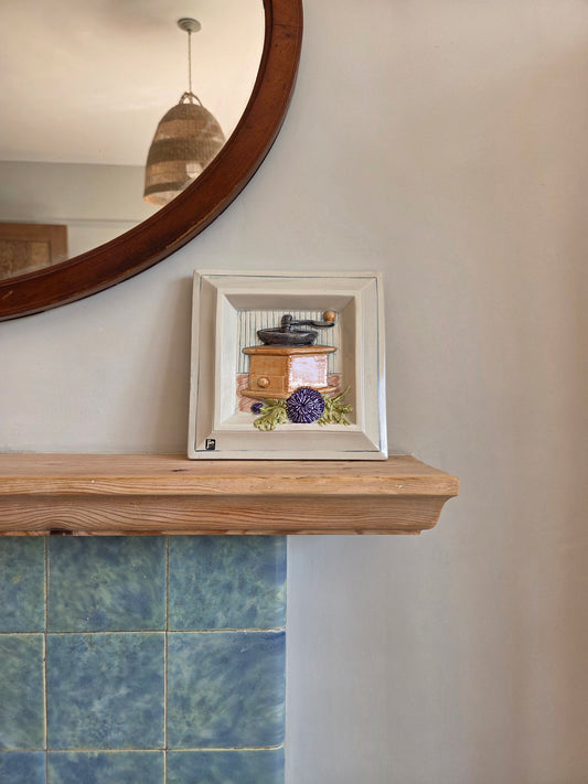 Vintage Swedish JIE Wall Tile with Coffee Motif 954