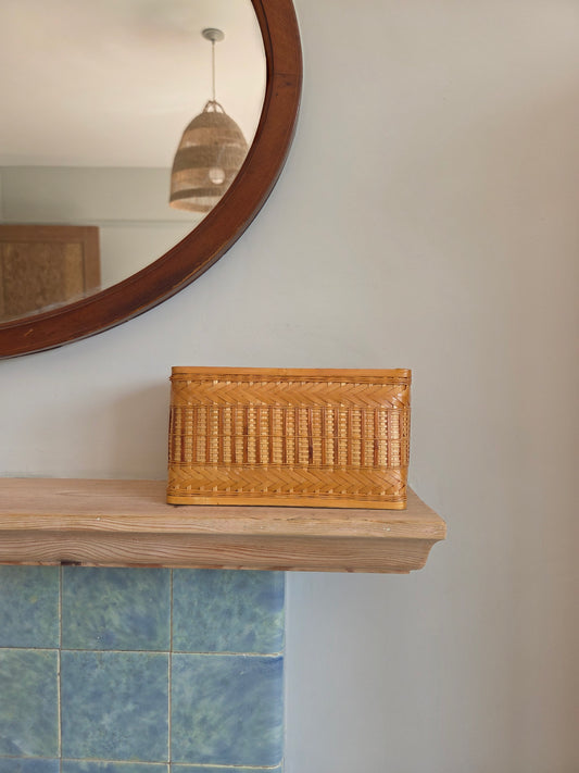 Bamboo and Rattan Pen Pot