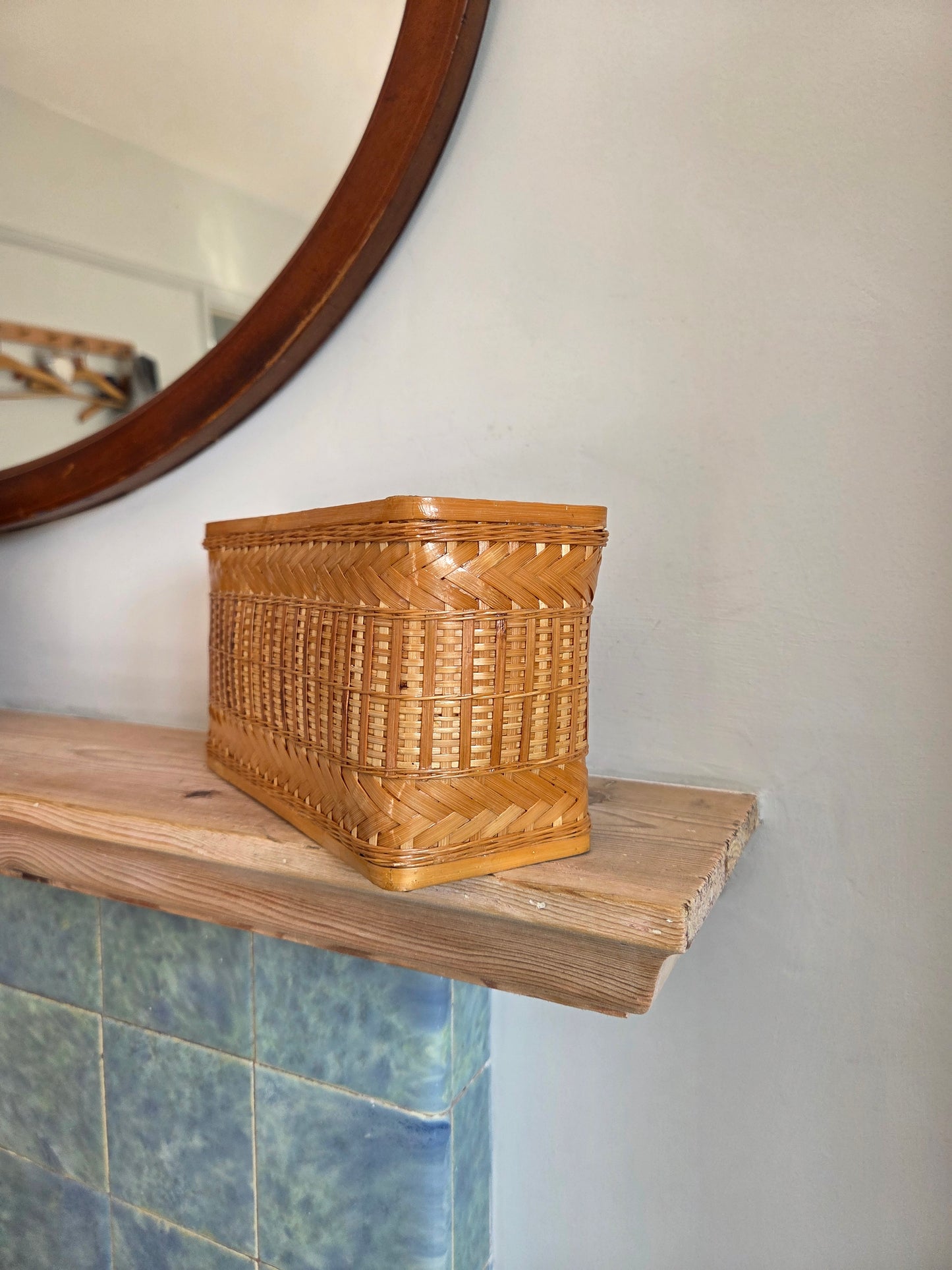 Bamboo and Rattan Pen Pot