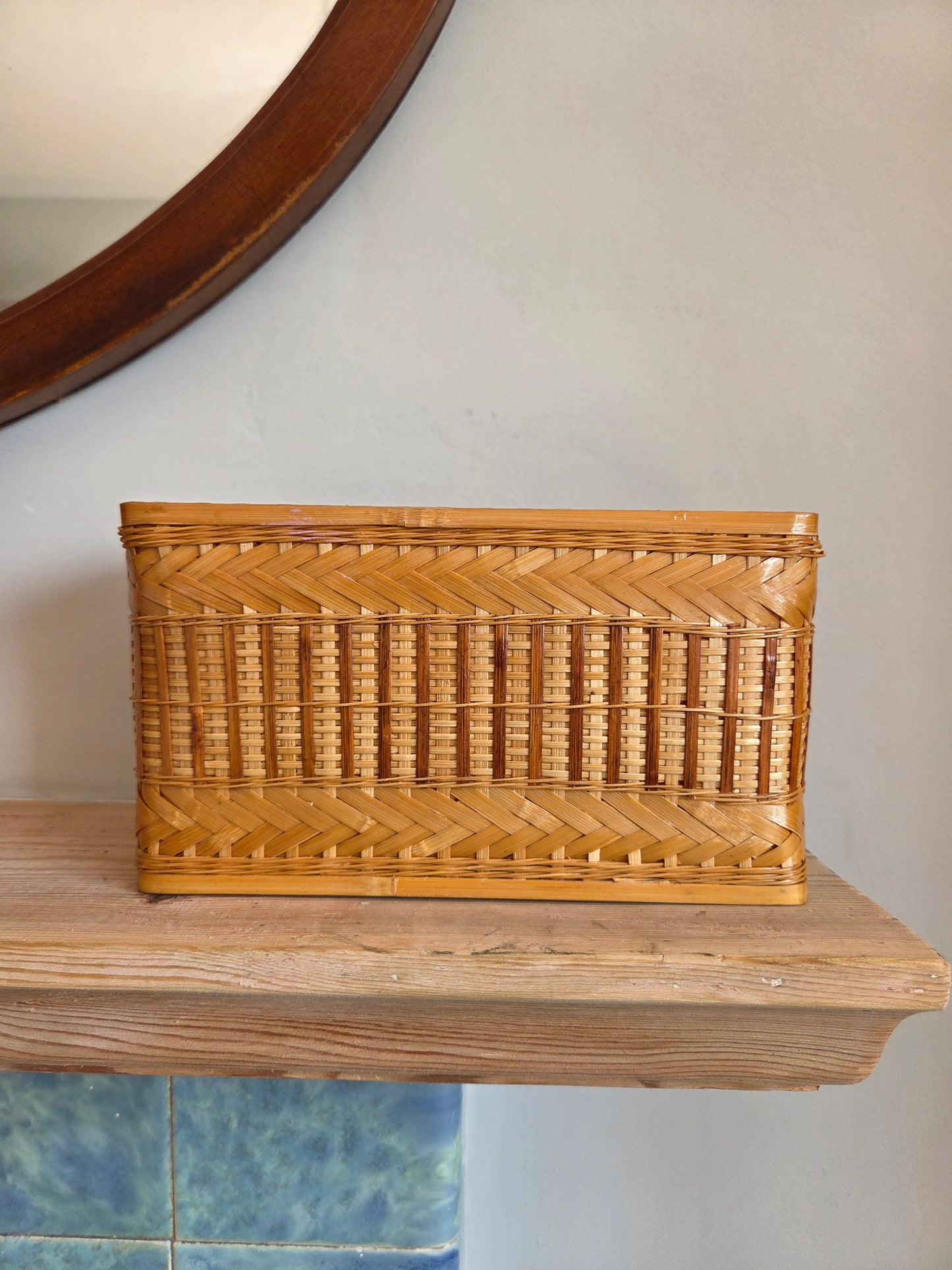 Bamboo and Rattan Pen Pot