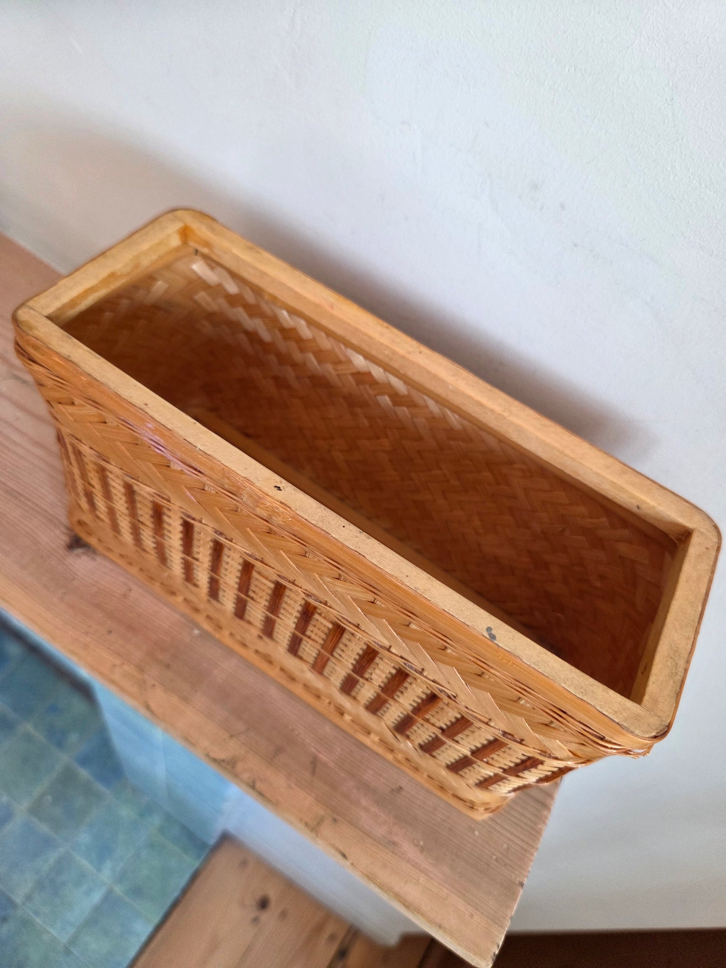 Bamboo and Rattan Pen Pot