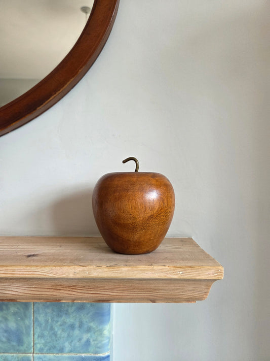 Large Wooden Apple Ornament (1/2)