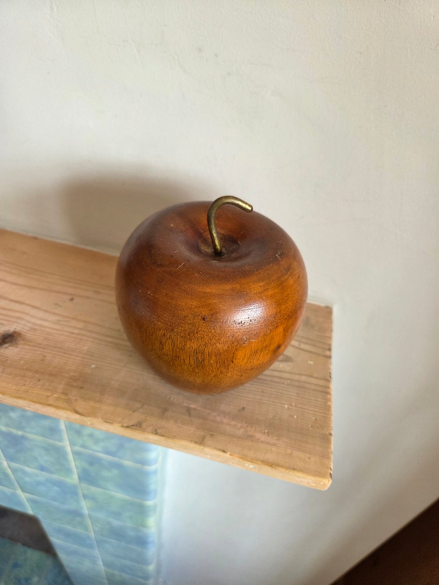 Large Wooden Apple Ornament (1/2)
