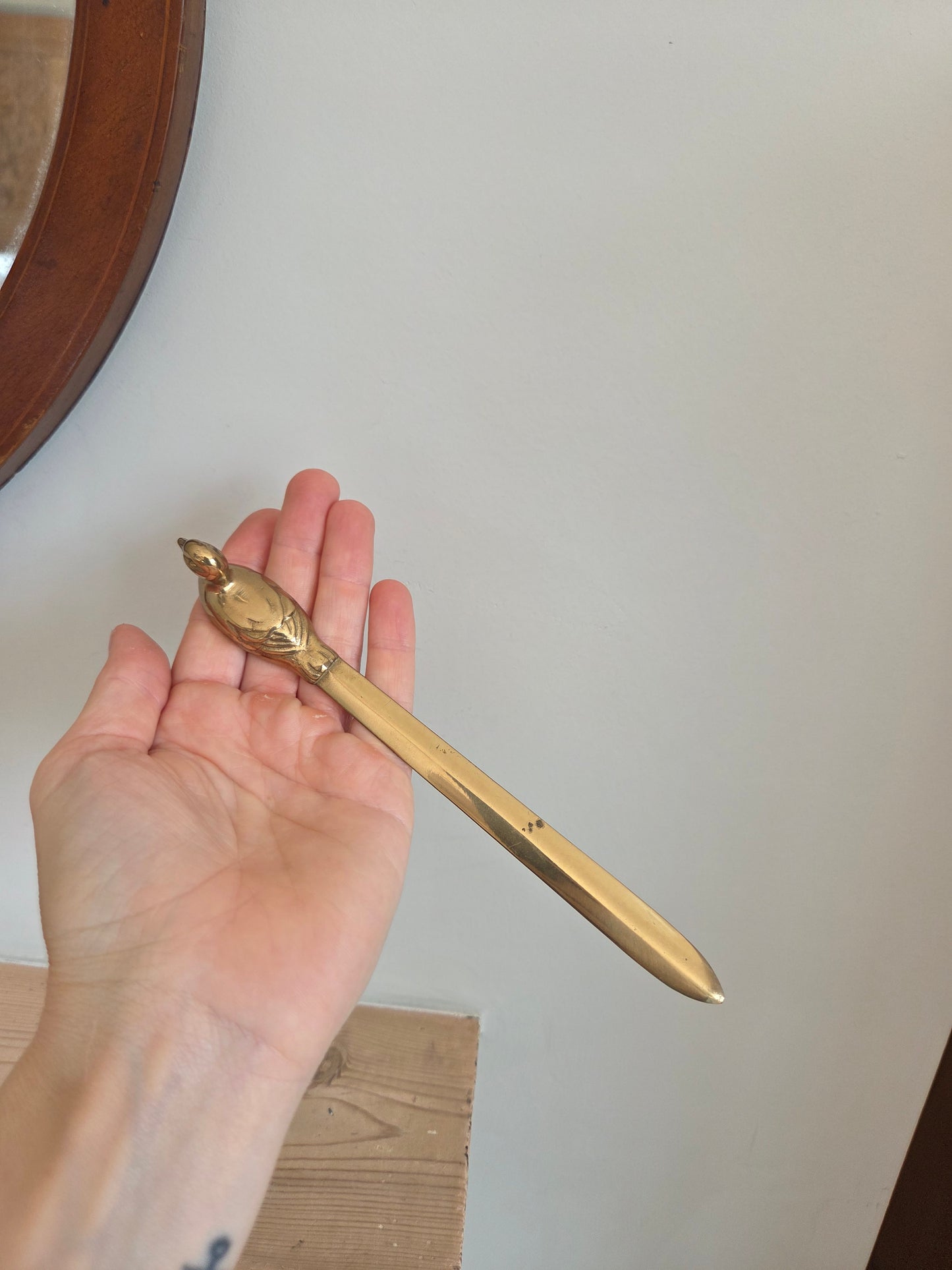 Brass Duck Letter Opener