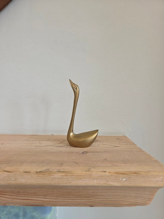 Brass Swan Ring Holder