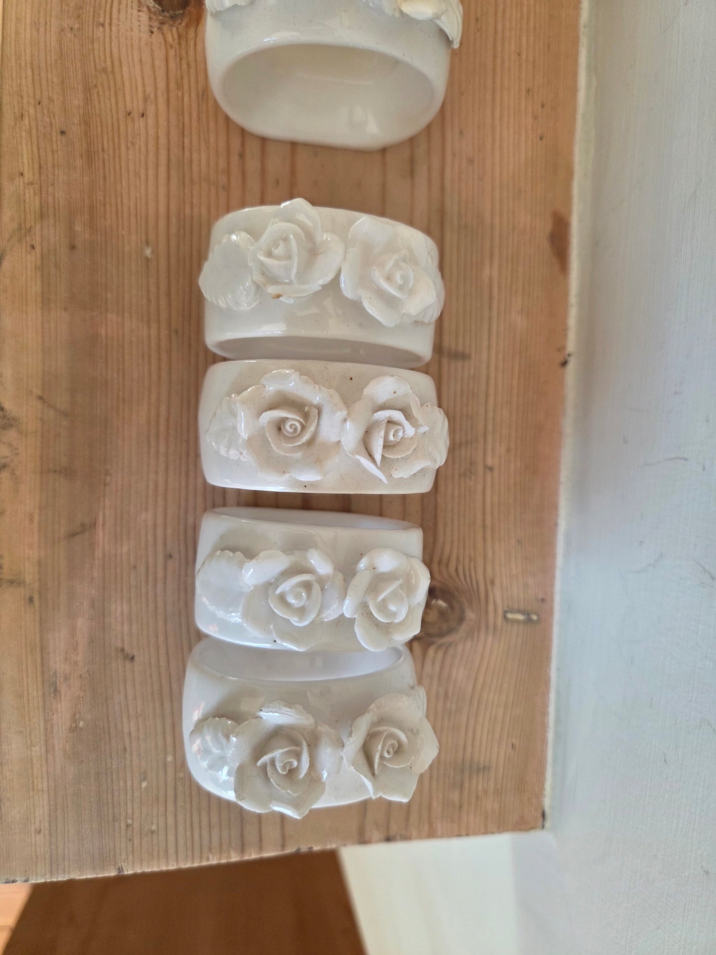 Ceramic Flower Napkin Rings