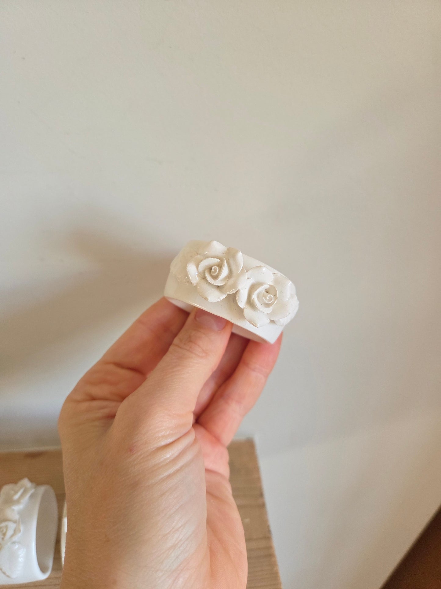 Ceramic Flower Napkin Rings