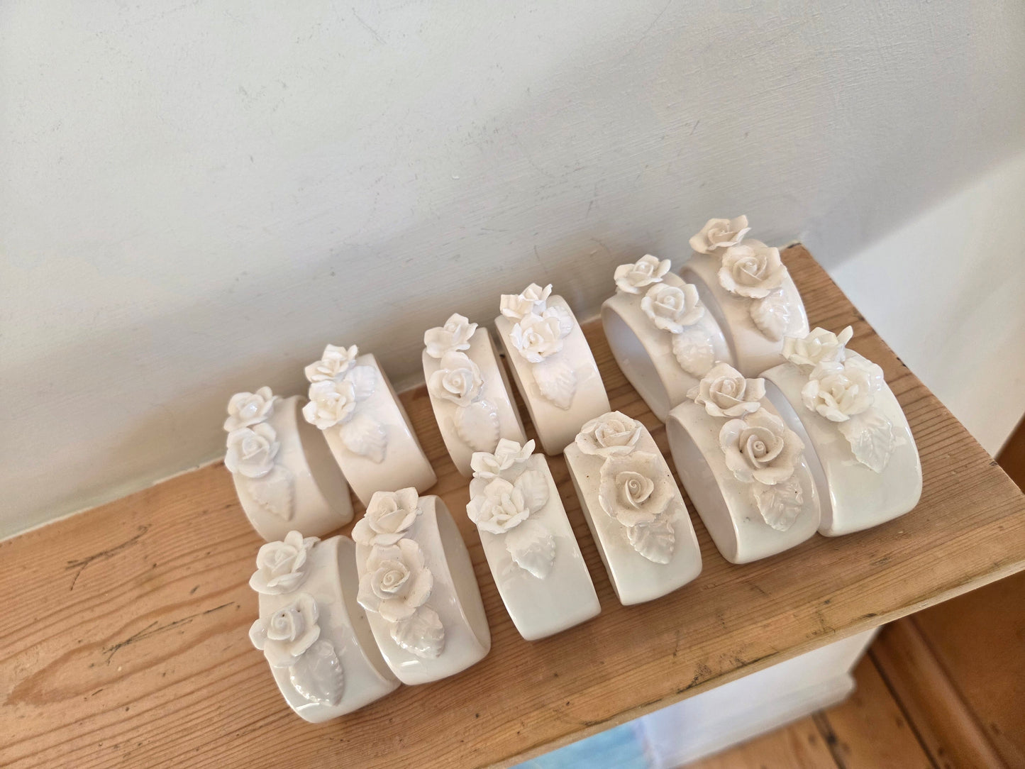 Ceramic Flower Napkin Rings