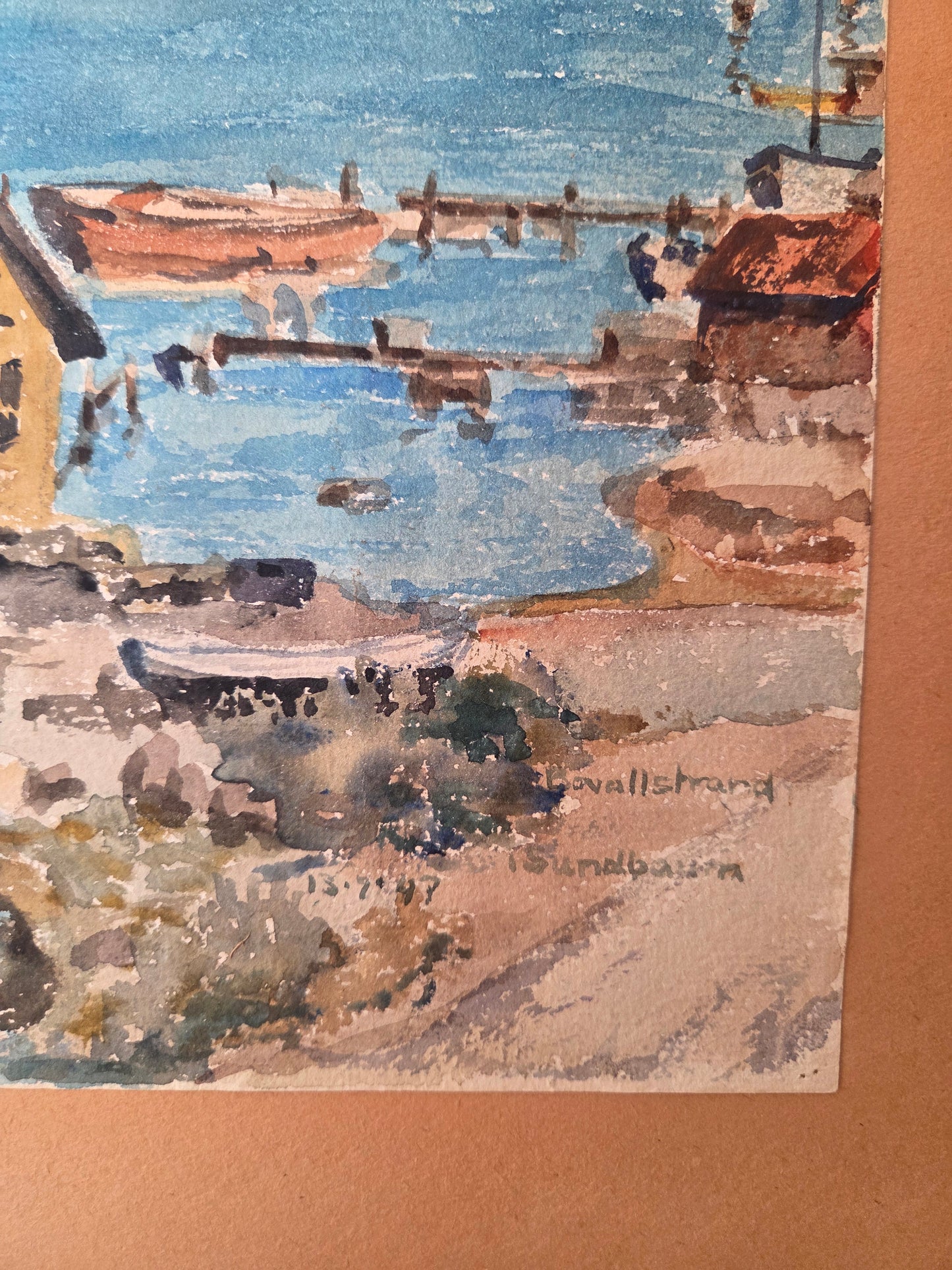 Swedish Watercolour Painting of the Archipelago