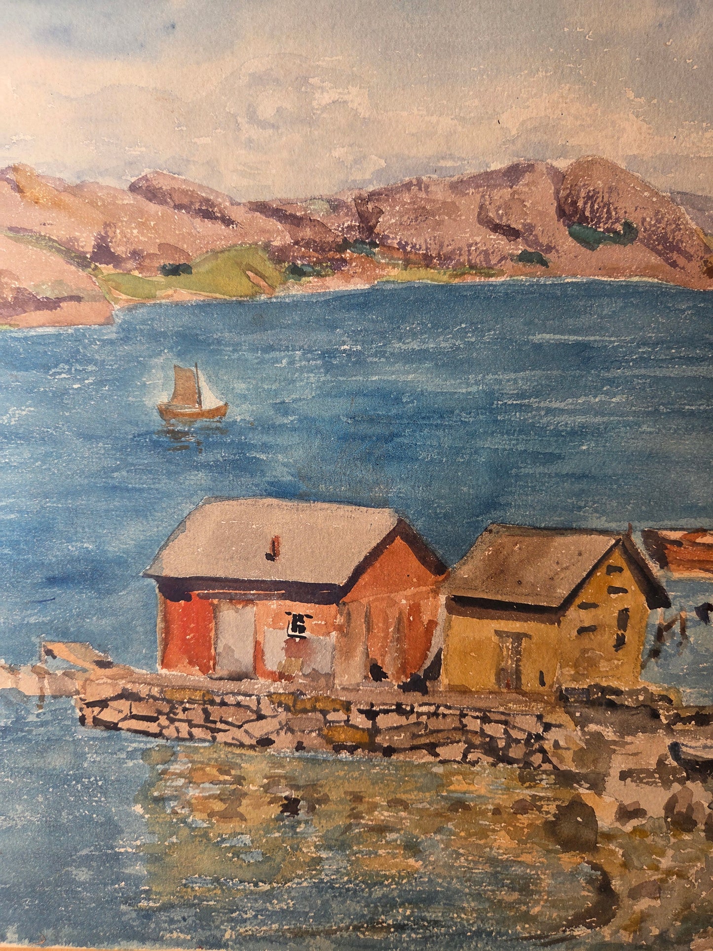 Swedish Watercolour Painting of the Archipelago
