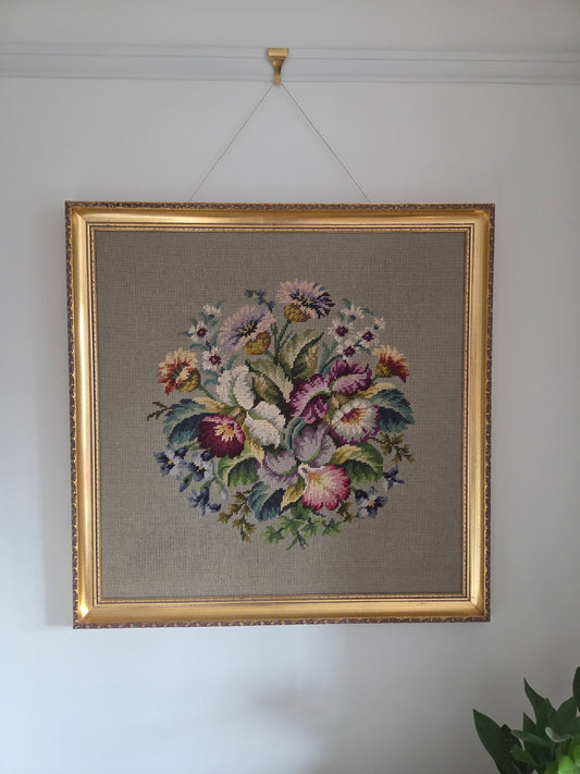 Vintage Framed Embroidery