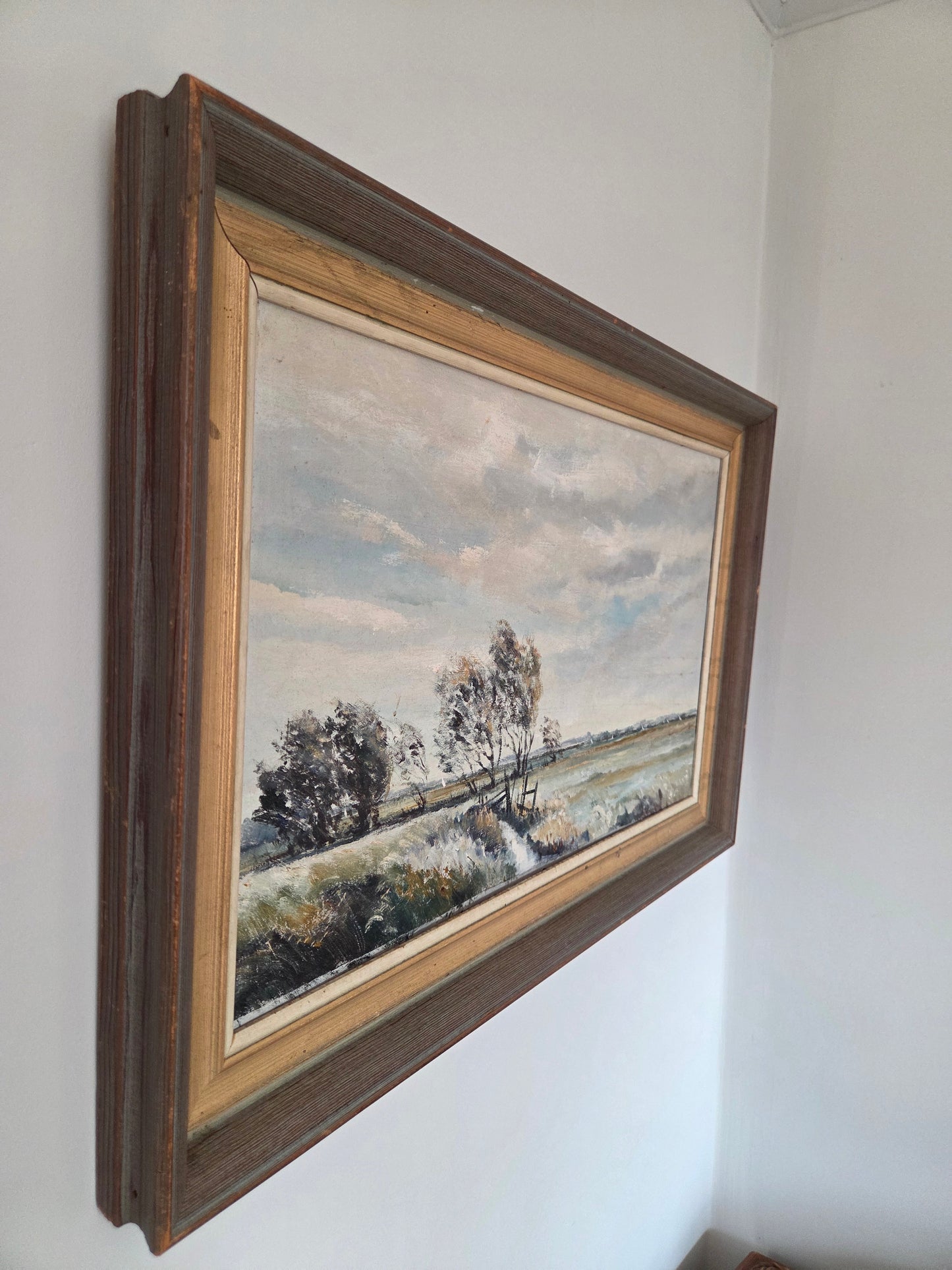 Vintage Landscape Painting by Arthur Pank