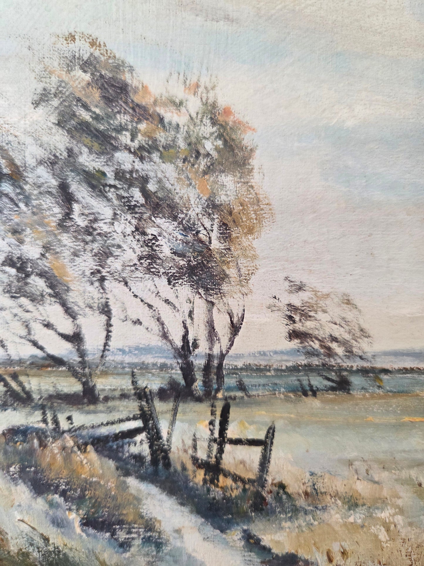 Vintage Landscape Painting by Arthur Pank