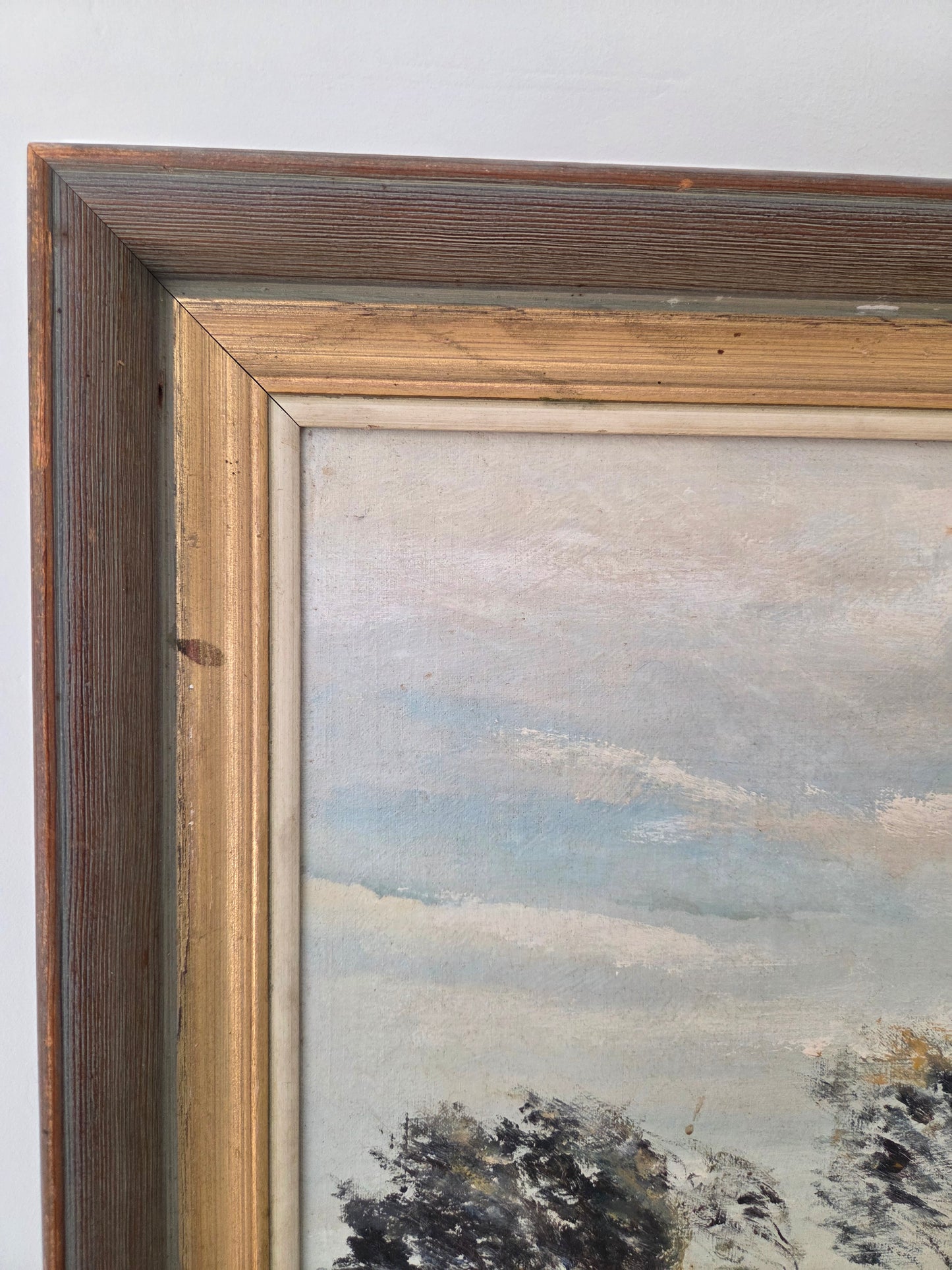 Vintage Landscape Painting by Arthur Pank