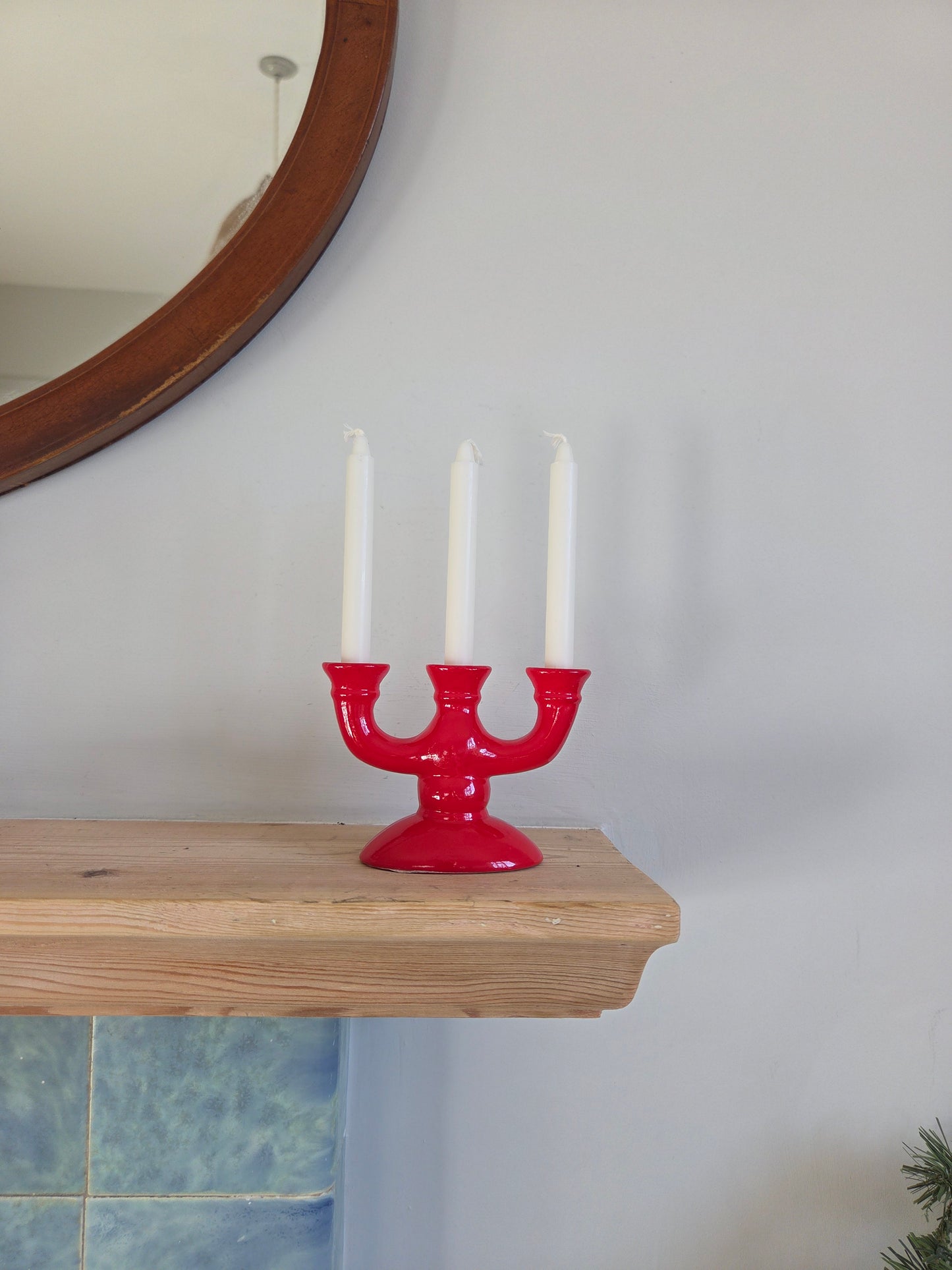 Small Red Candelabra