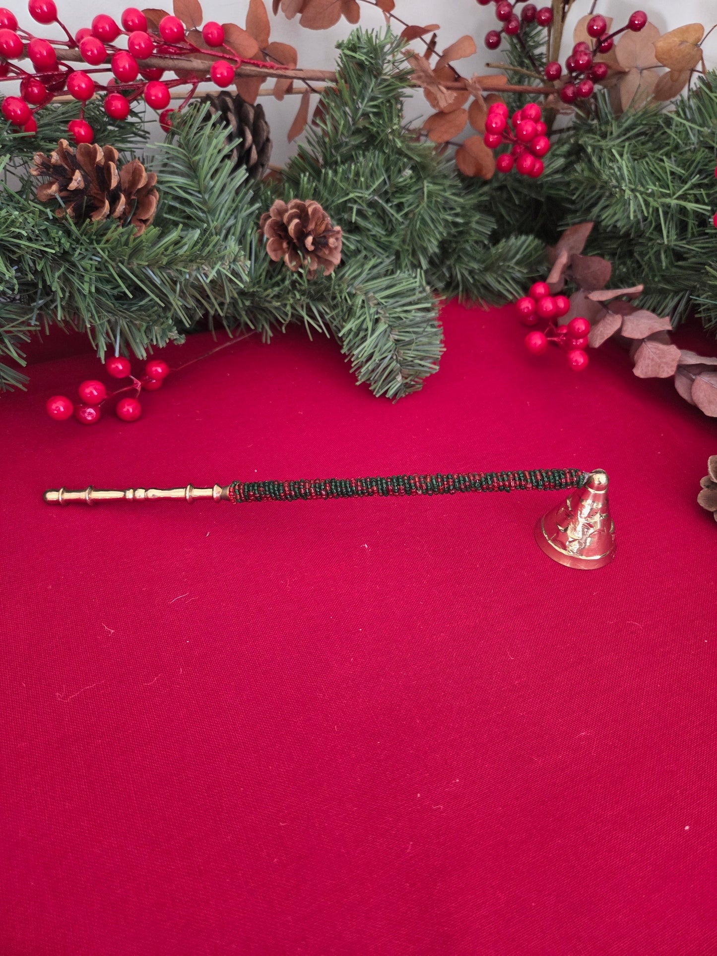 Beaded Christmas Candle Snuffer