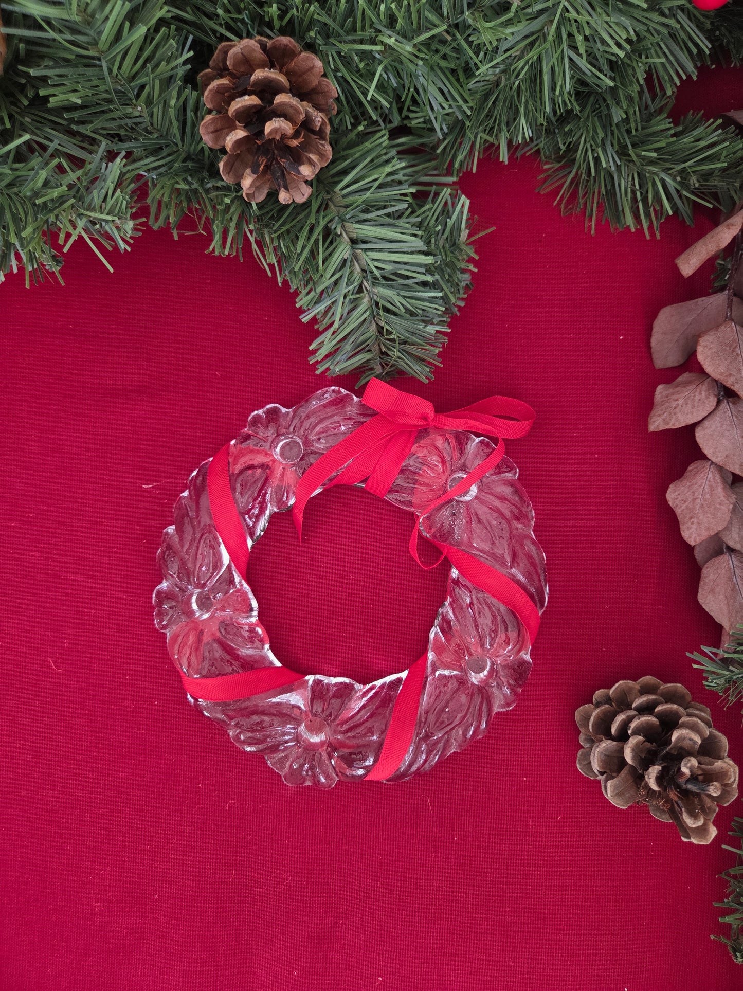 Art Glass Christmas Candelabra