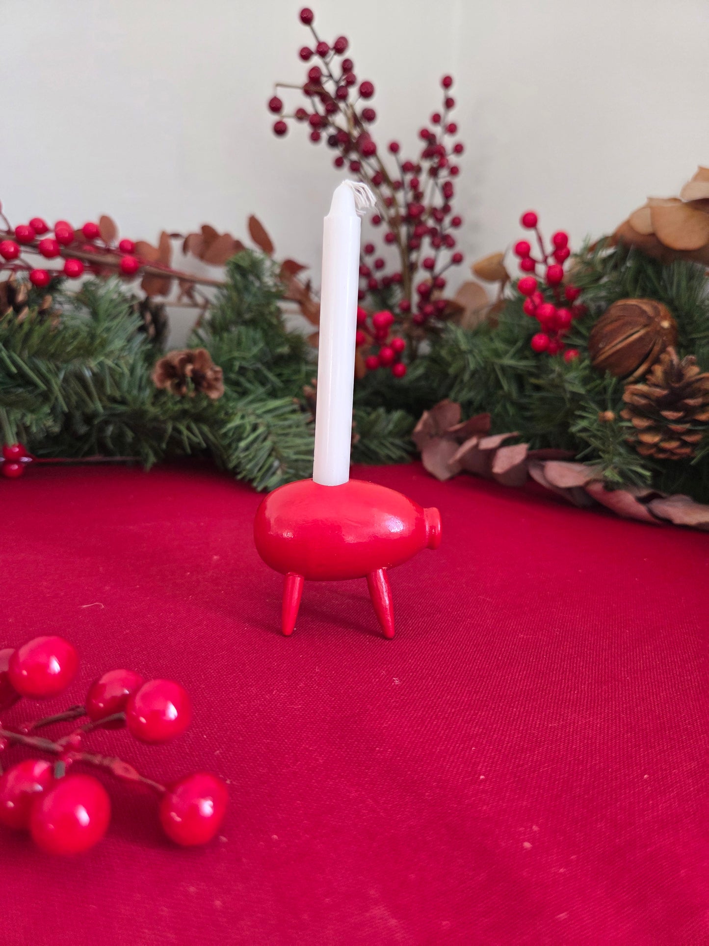 Vintage Small Swedish Pig Candle Holder