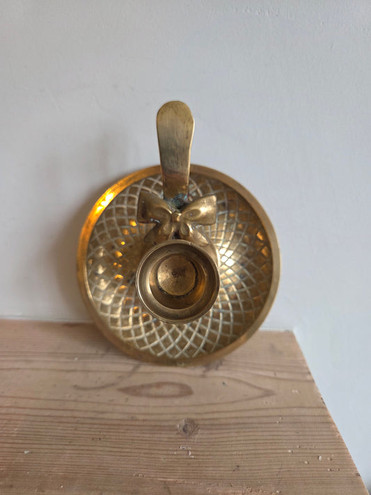 Brass Bow Chamberstick