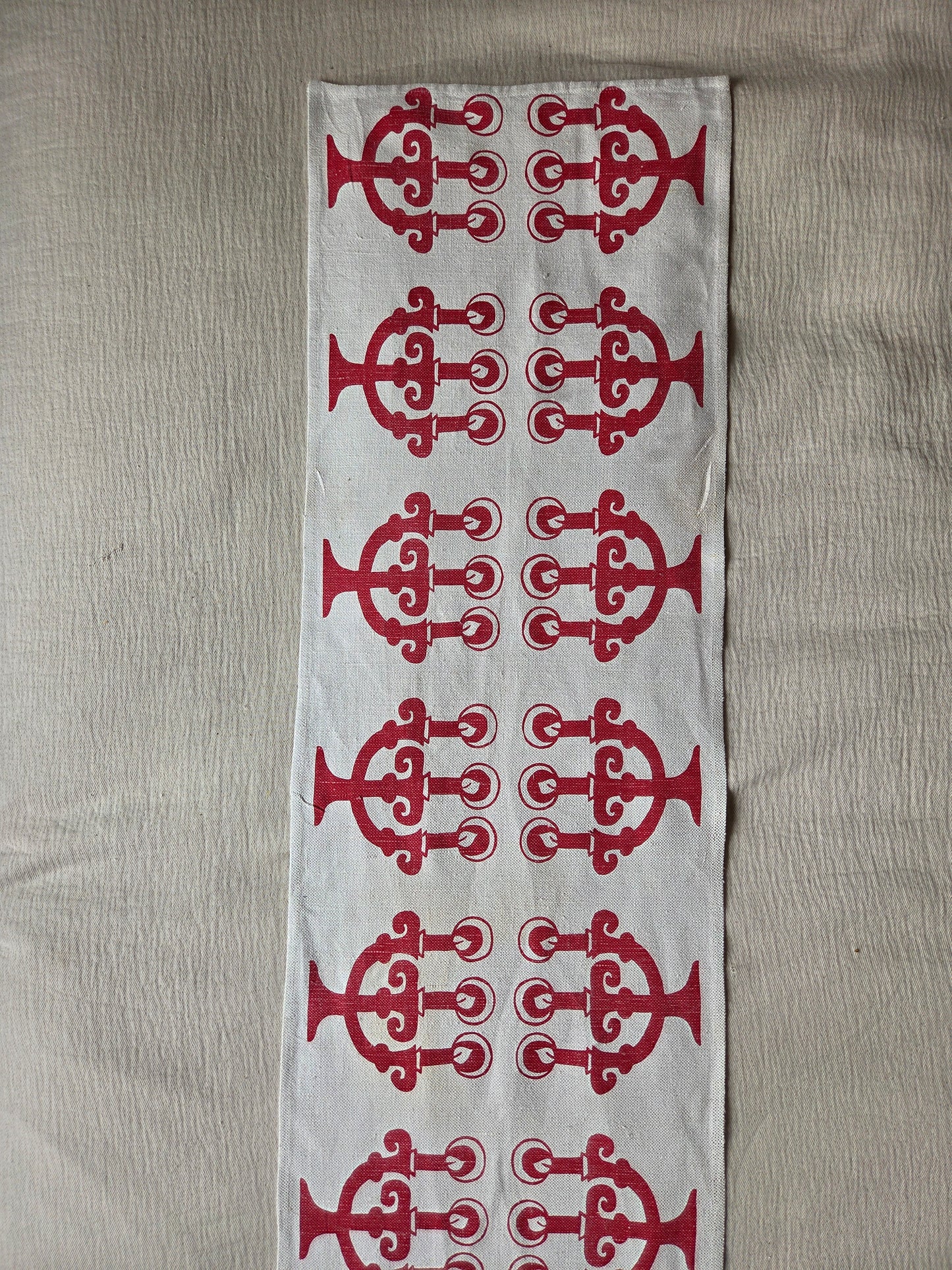 Vintage Swedish Christmas Table Runner