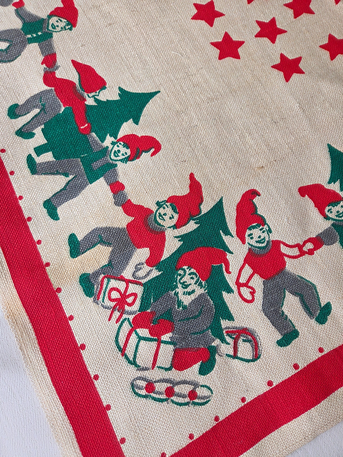 Vintage Swedish Christmas Tree Mat