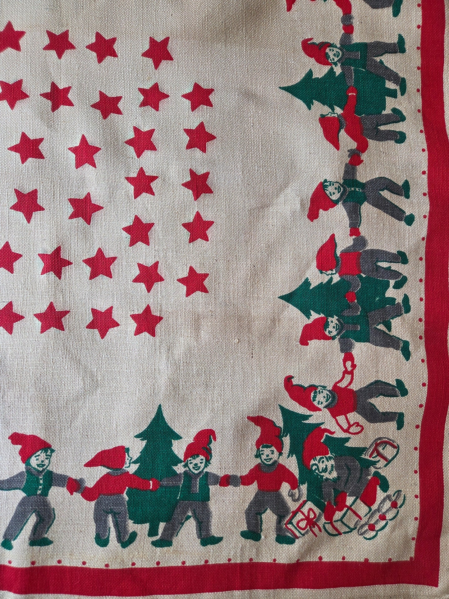 Vintage Swedish Christmas Tree Mat
