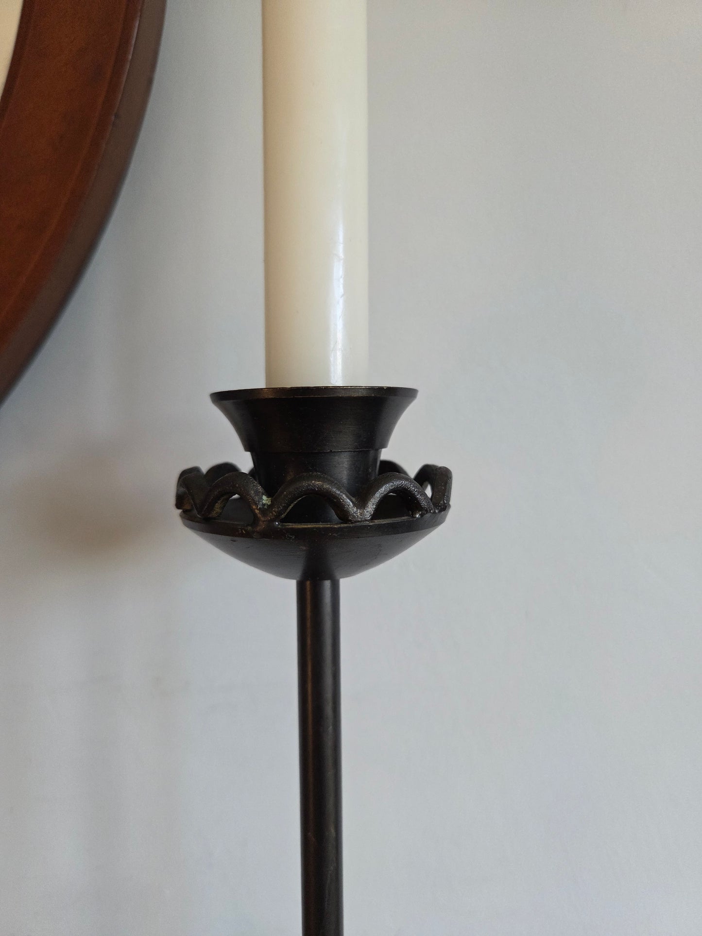 Black Scallop Detail Candlesticks