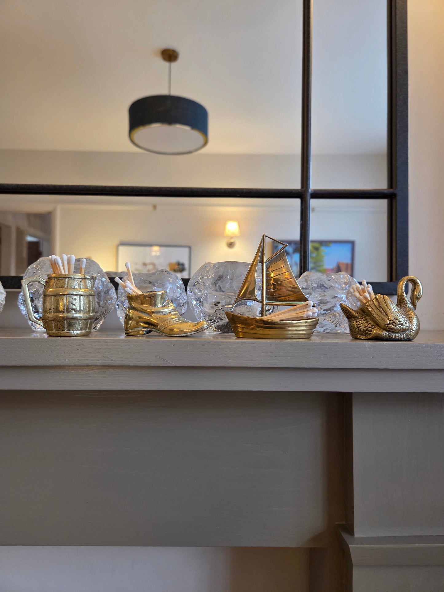 Brass Barrel Match Holder Ornament