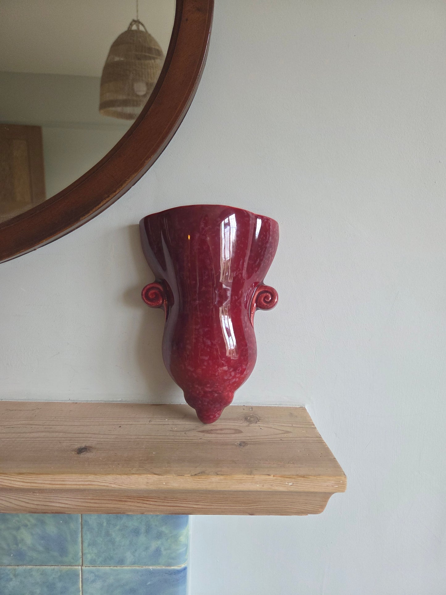 Red Shorter & Sons Wall Vase