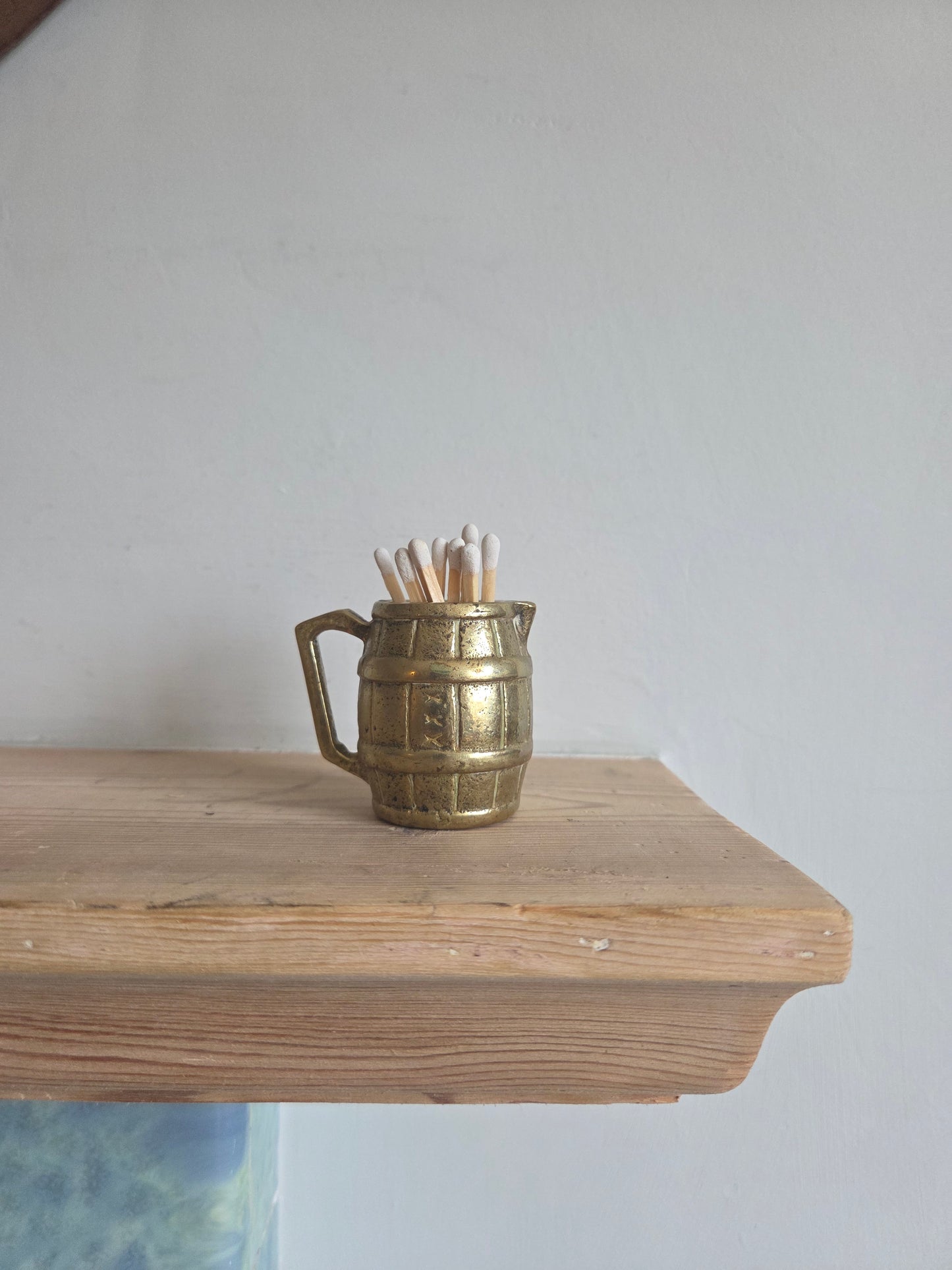 Brass Barrel Match Holder Ornament