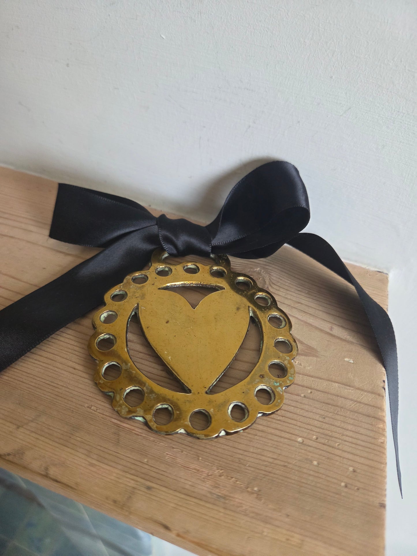 Heart Brass Hanging Decoration