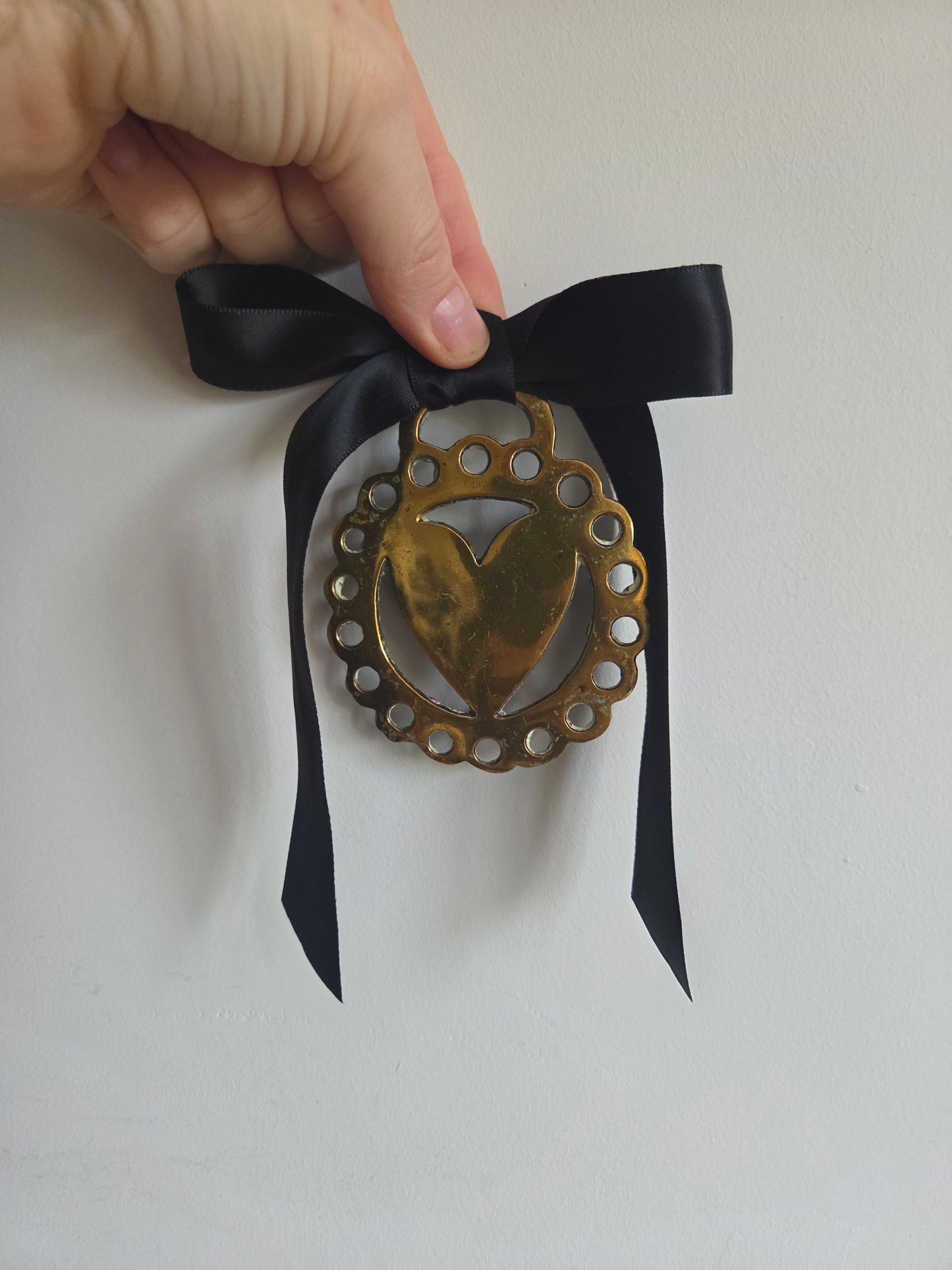 Heart Brass Hanging Decoration