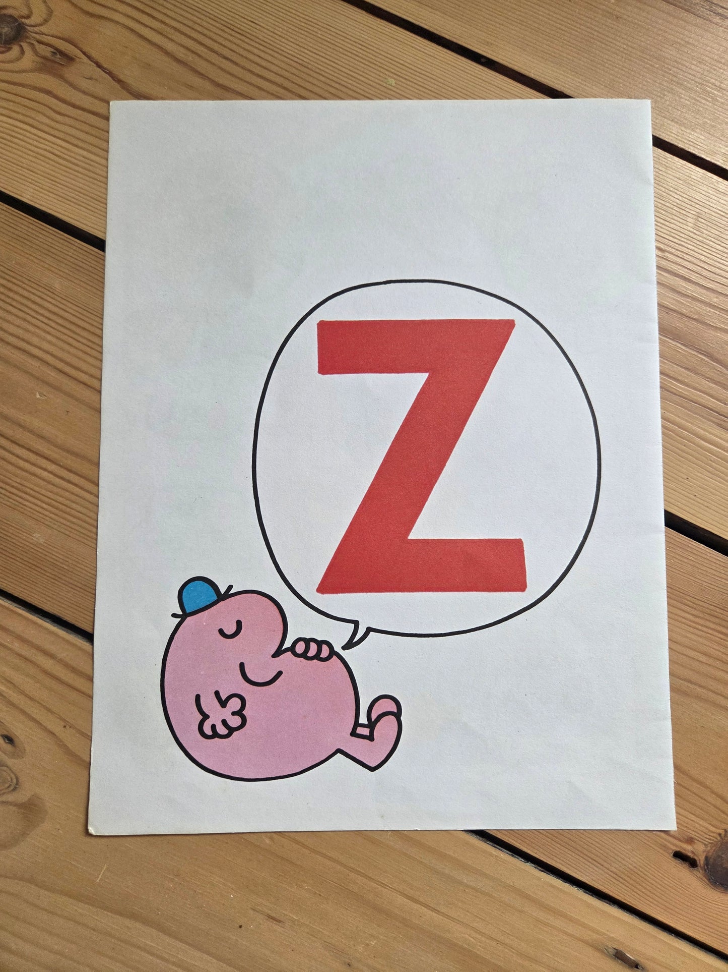 Vintage Mr Men Alphabet Print