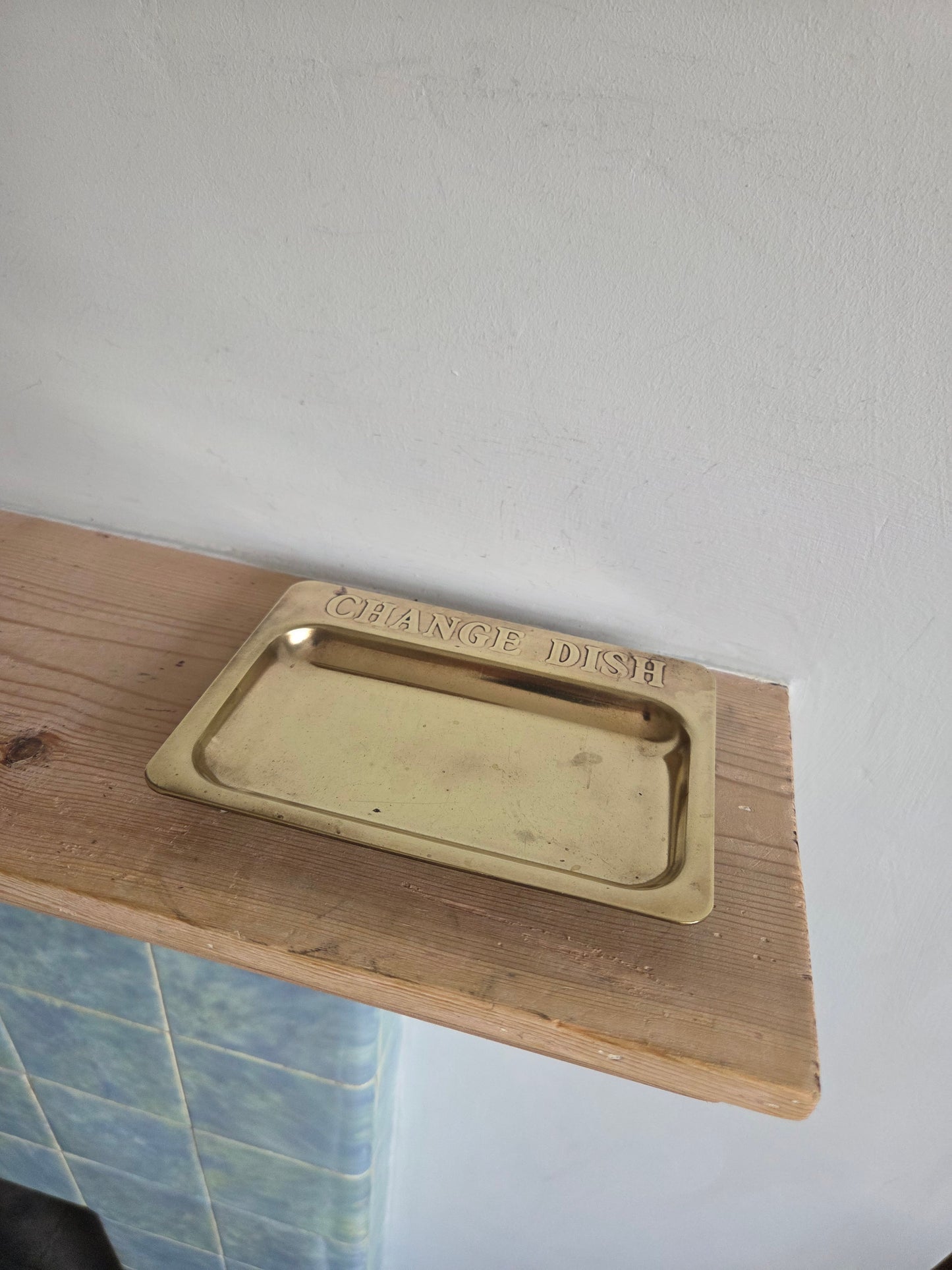 Vintage Brass Change Dish