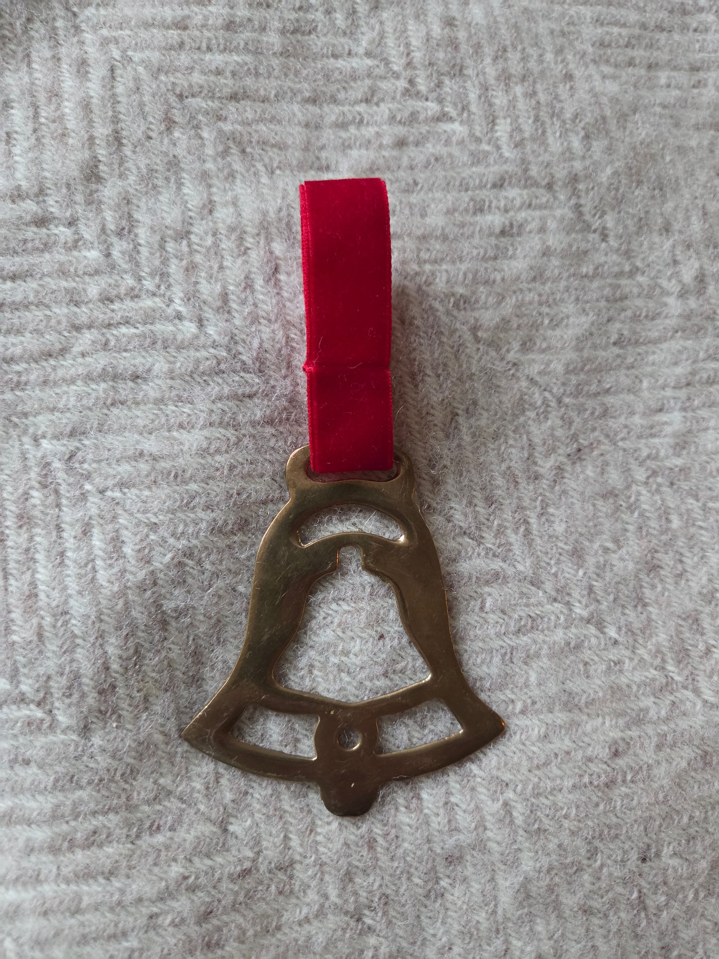 Single Bell Brass Christmas Decoration