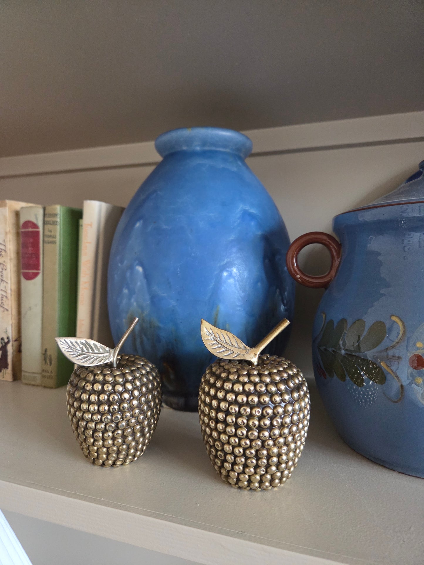 Small Brass Bobble Apple Ornament
