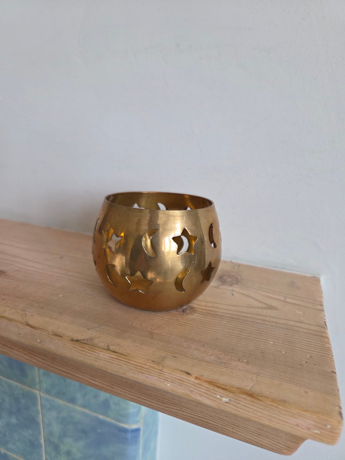 Star and Moon Tealight Votive