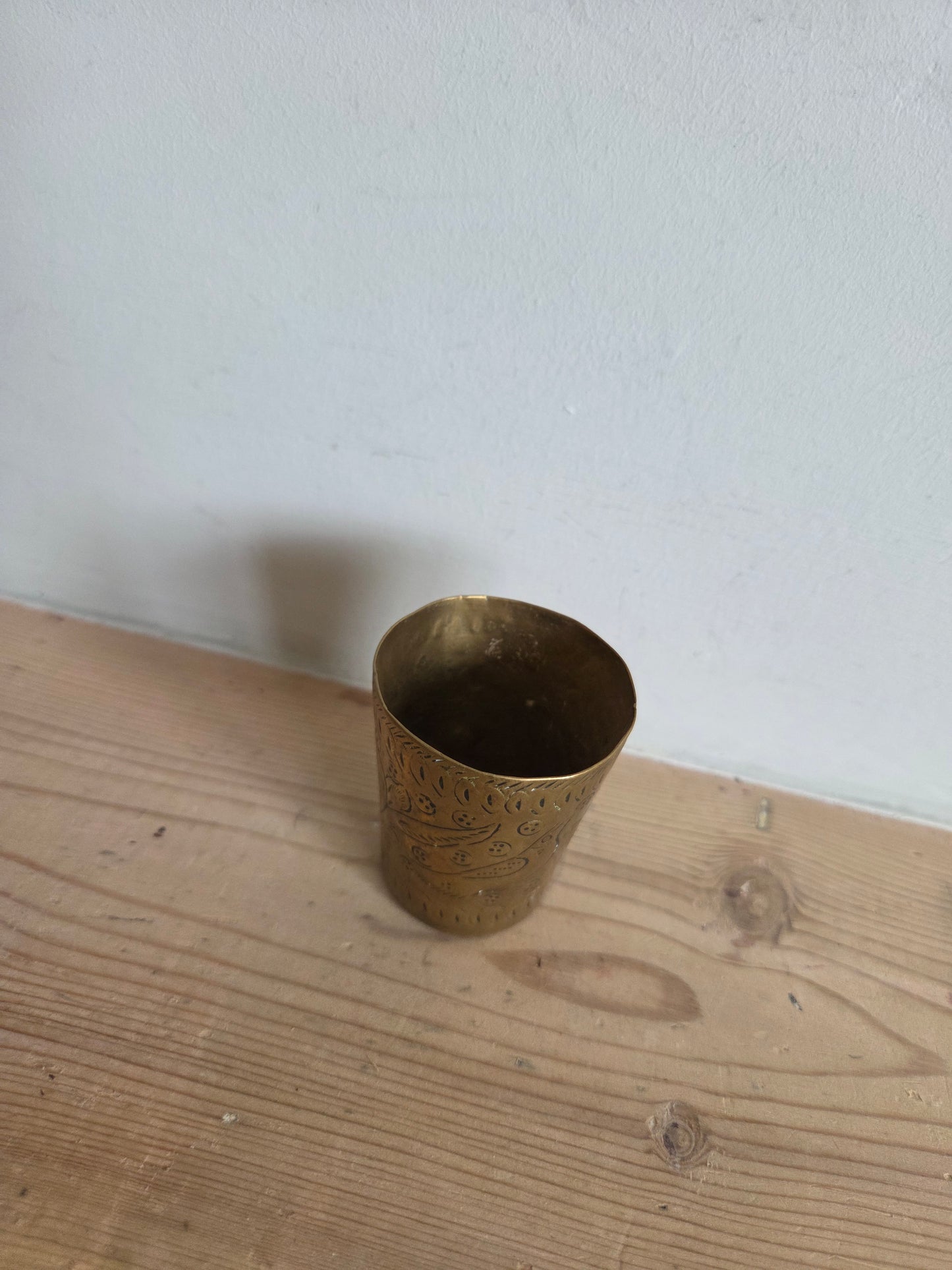 Decorative Brass Match Pot