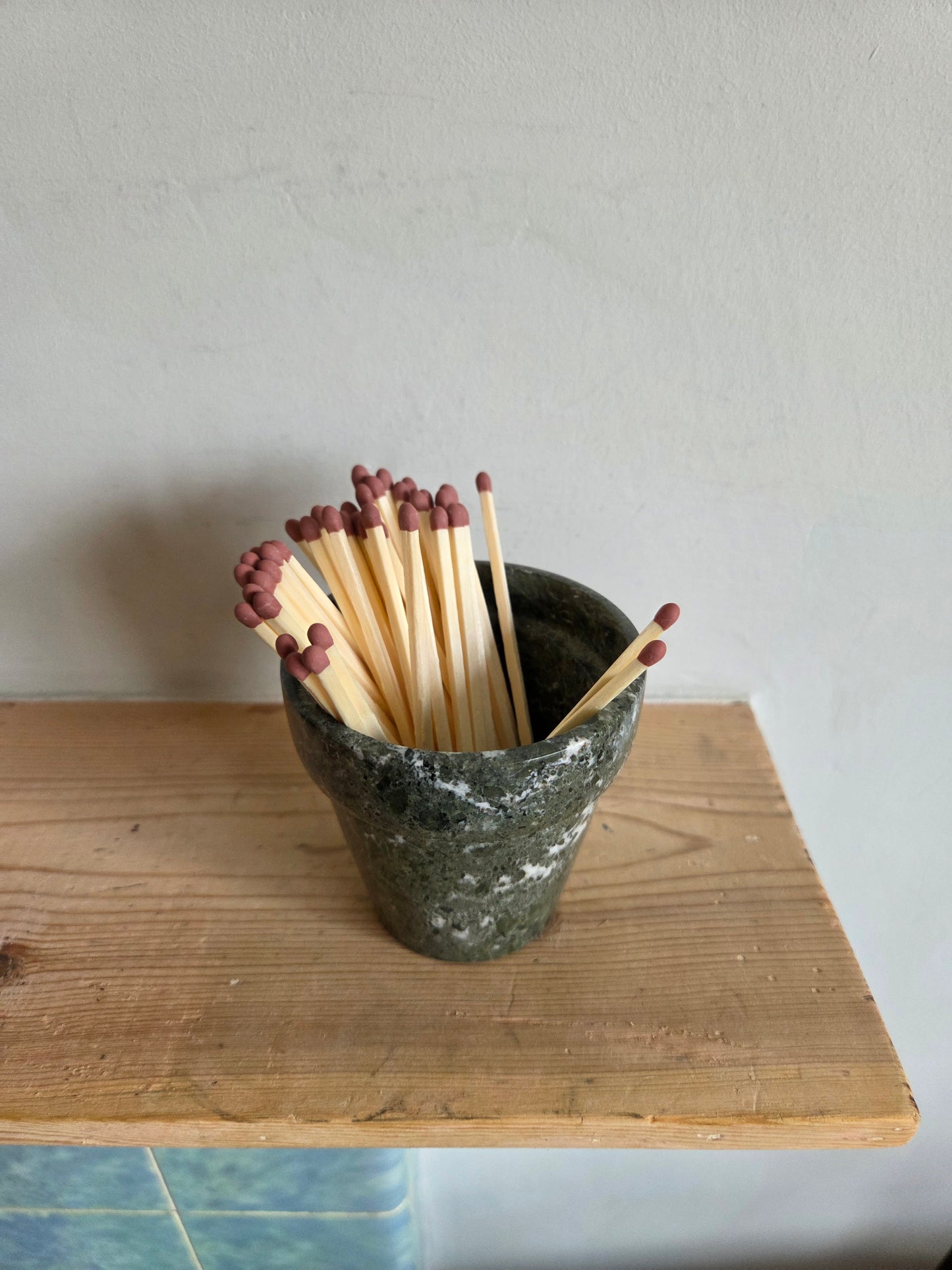 Marble Plant or Match Pot