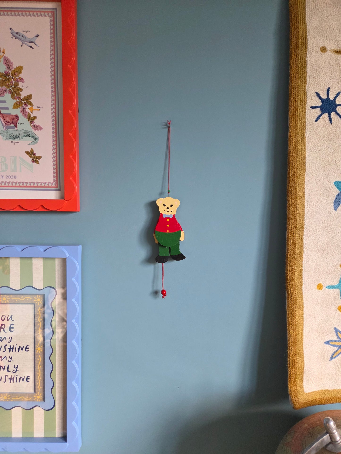 Wooden Bear Jumping Jack