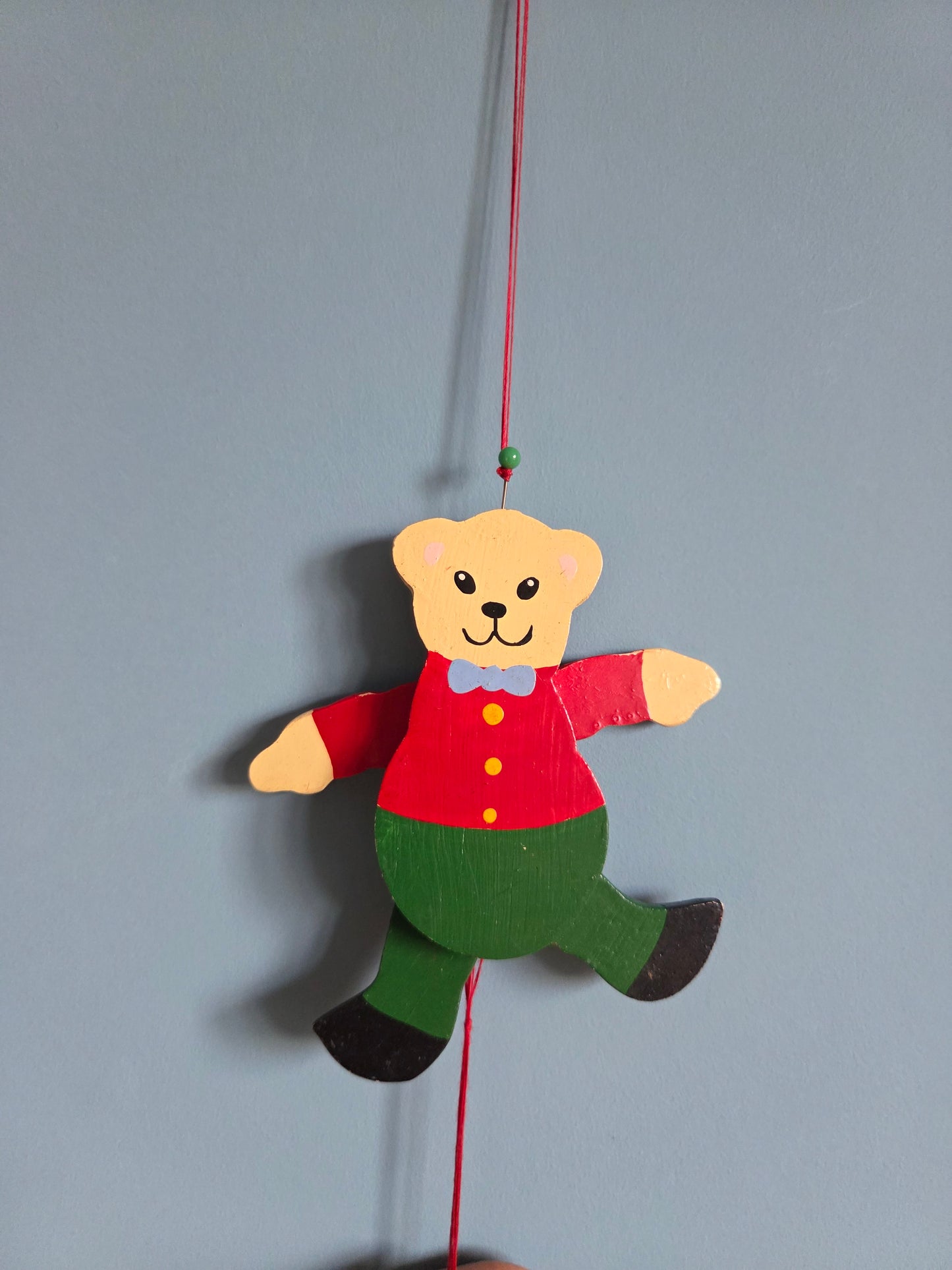 Wooden Bear Jumping Jack