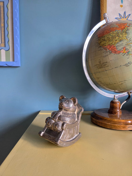 Rocking Chair Teddy Money Box