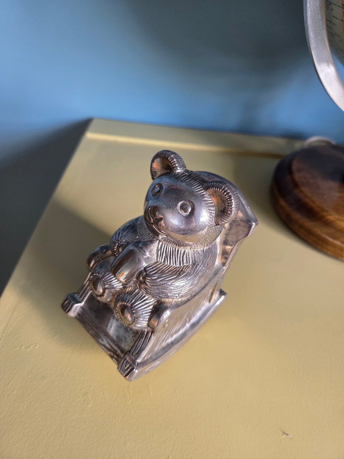 Rocking Chair Teddy Money Box