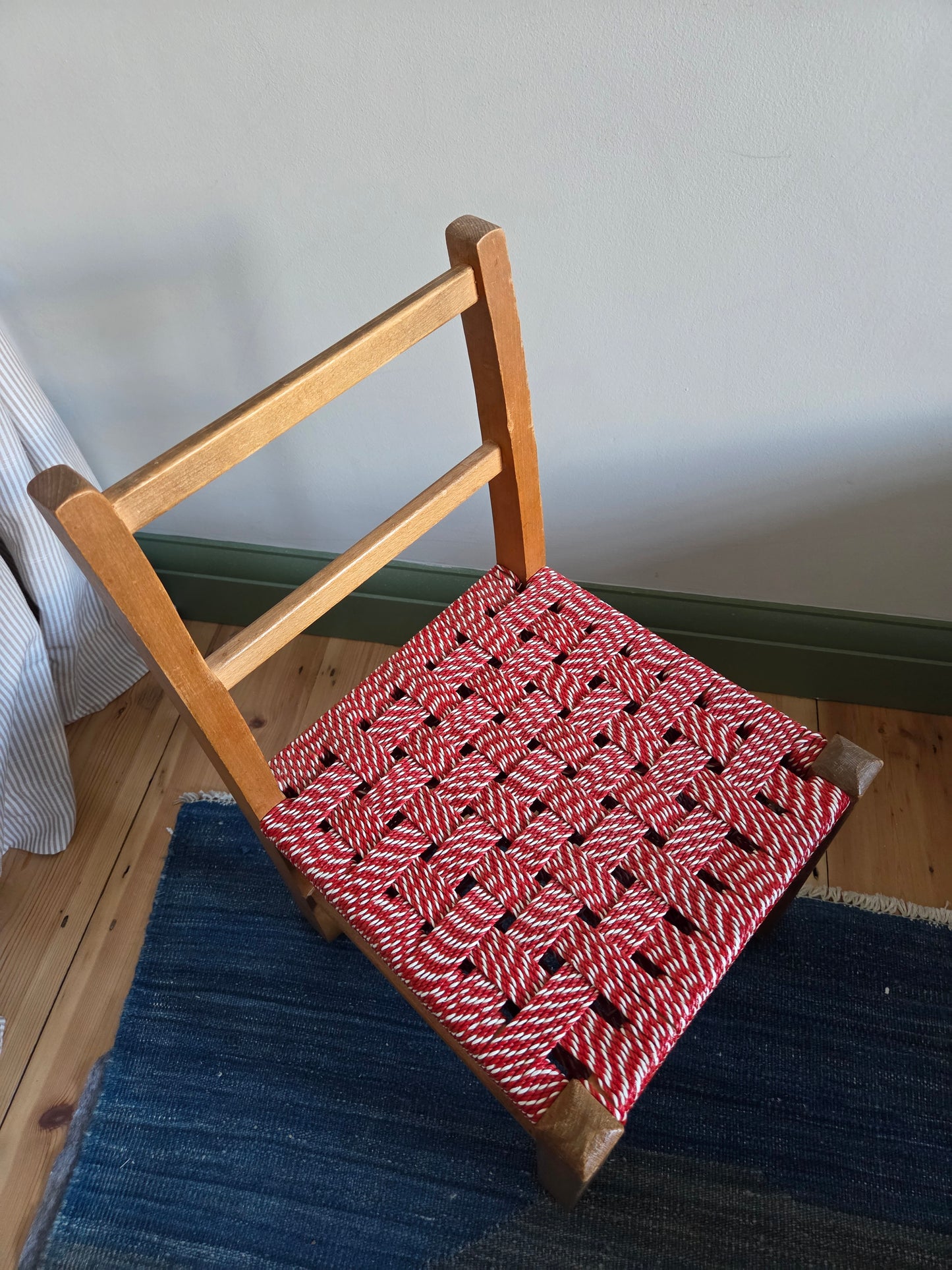 Colourful Woven Seat Child's Chair