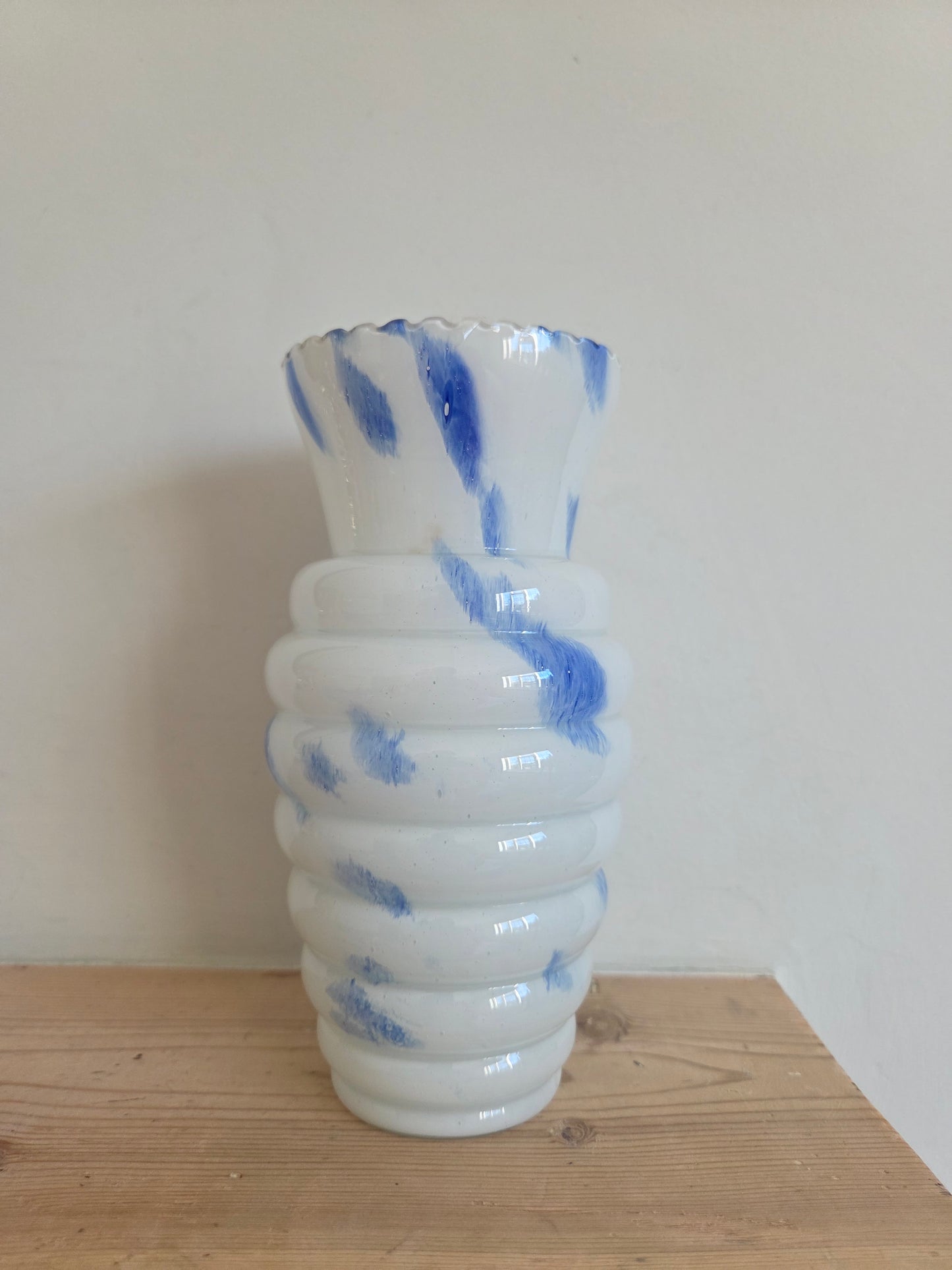 Art Deco Speckle Glass Vase