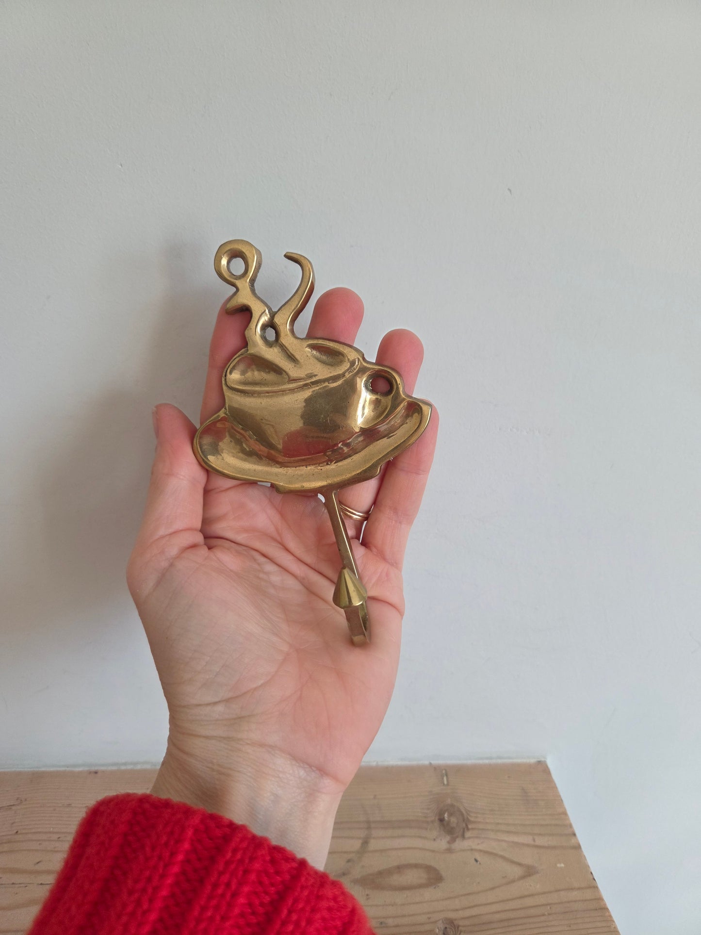 Brass Coffee or Tea Cup Hook